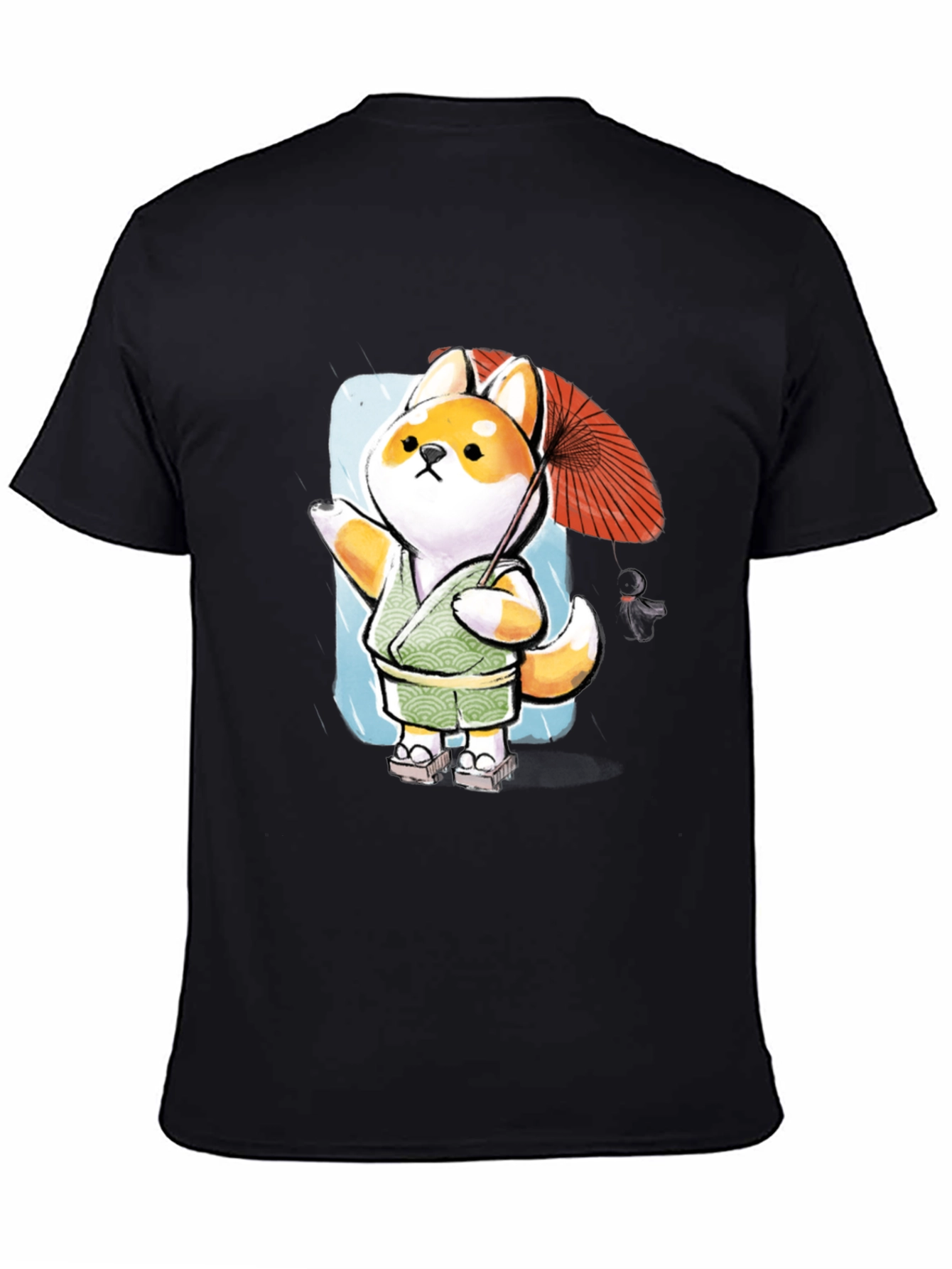 Shiba Inu Umbrella T-Shirt - Japanese Doge Style
