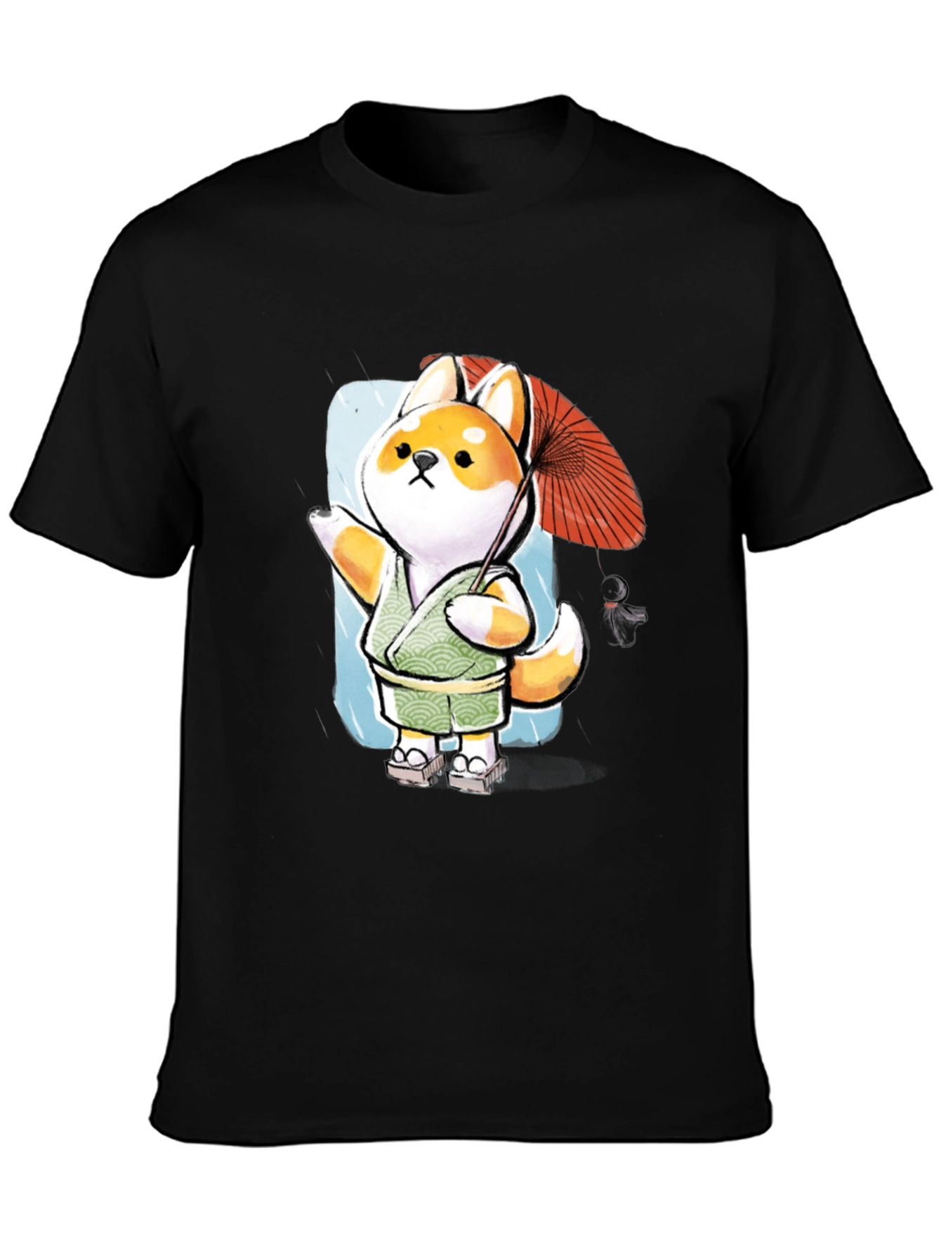 Shiba Inu Umbrella T-Shirt - Japanese Doge Style
