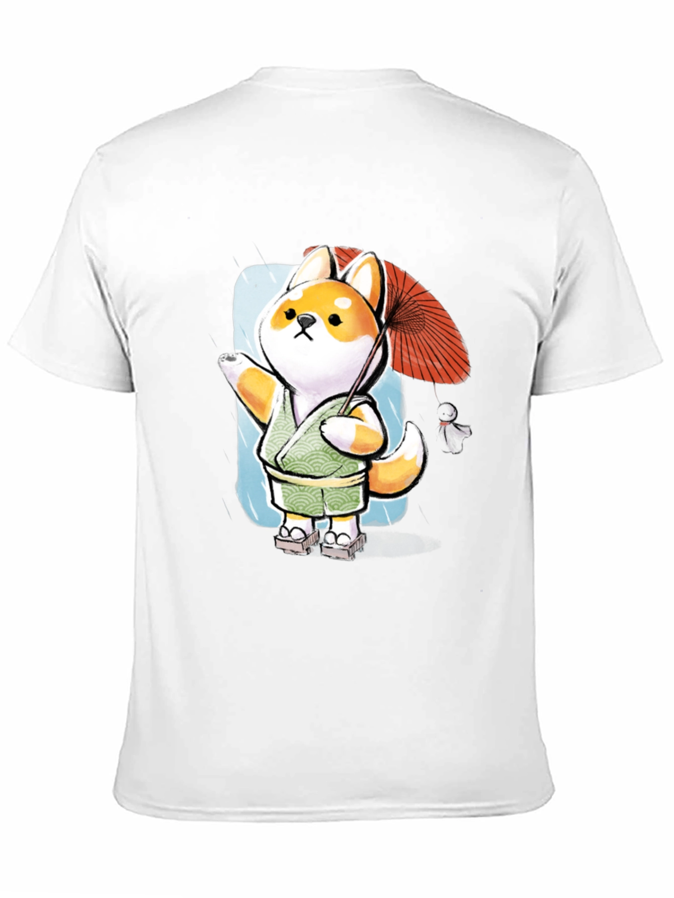 Shiba Inu Umbrella T-Shirt - Japanese Doge Style