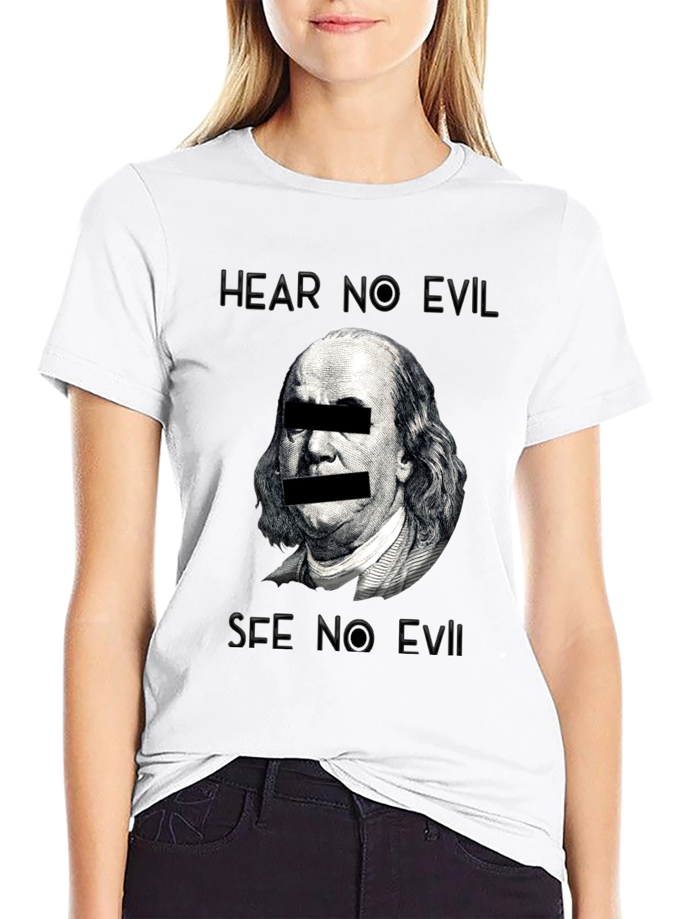 Hear No Evil See No Evil Graphic T-Shirt