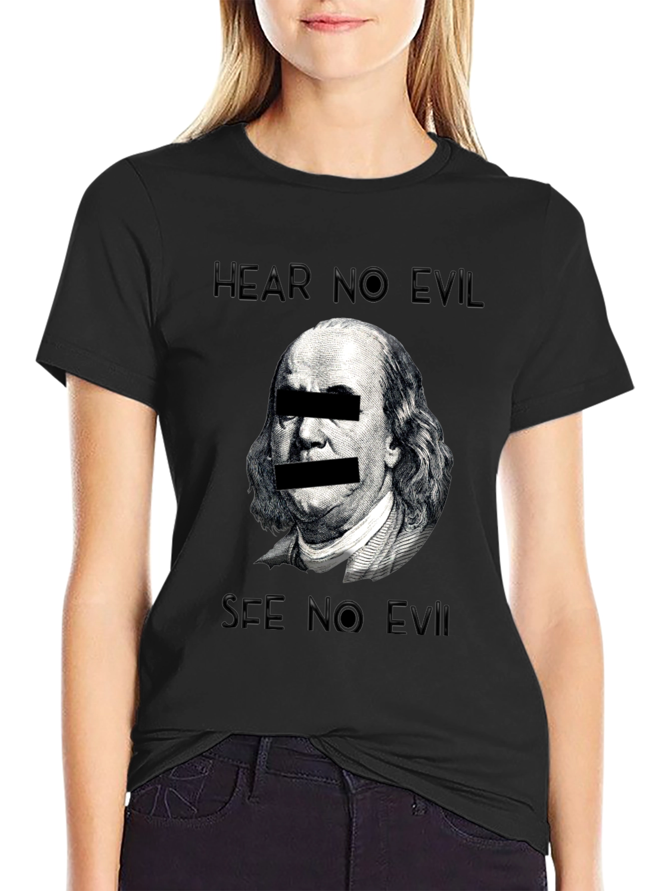 Hear No Evil See No Evil Graphic T-Shirt