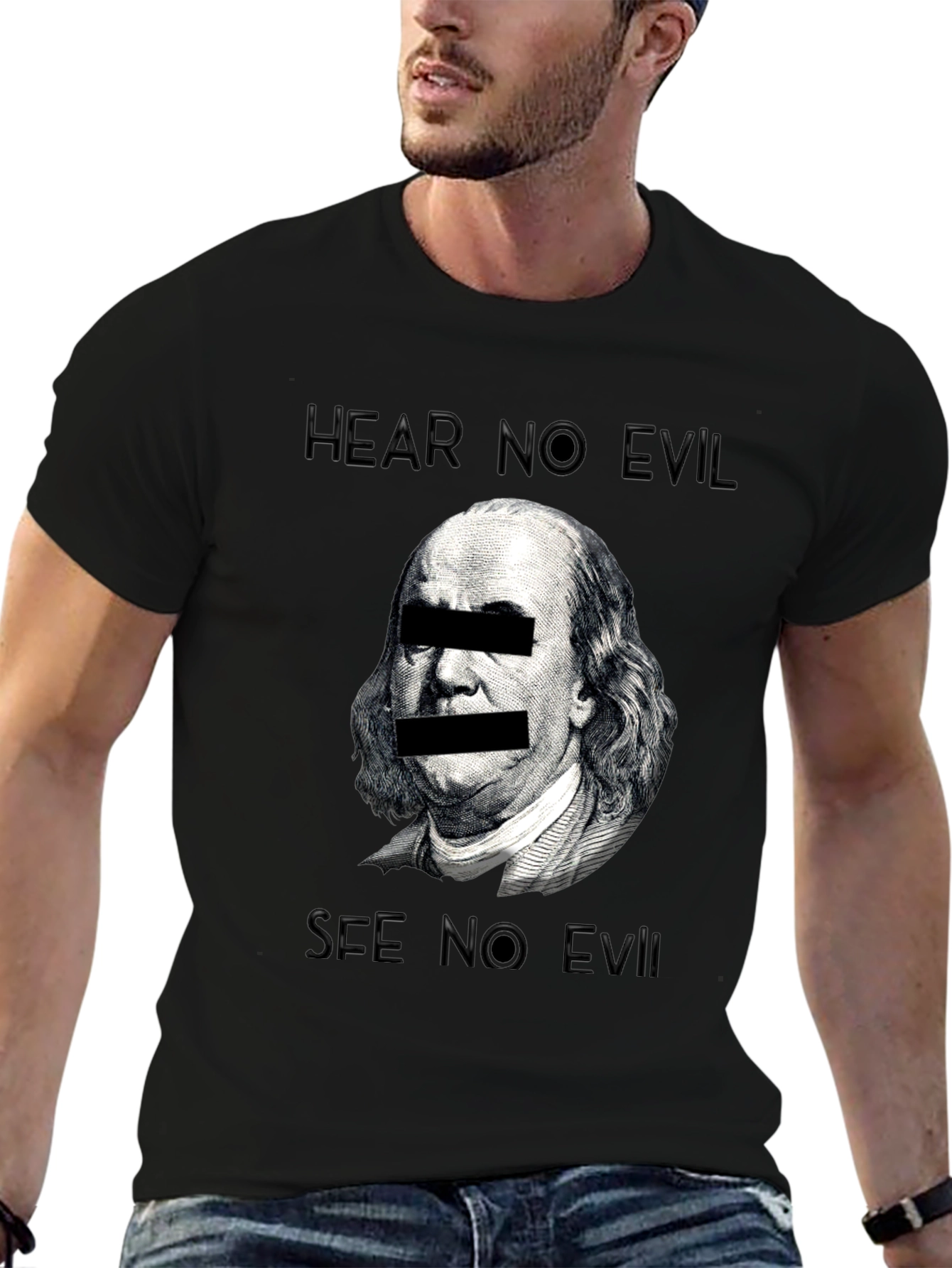 Hear No Evil See No Evil Graphic T-Shirt