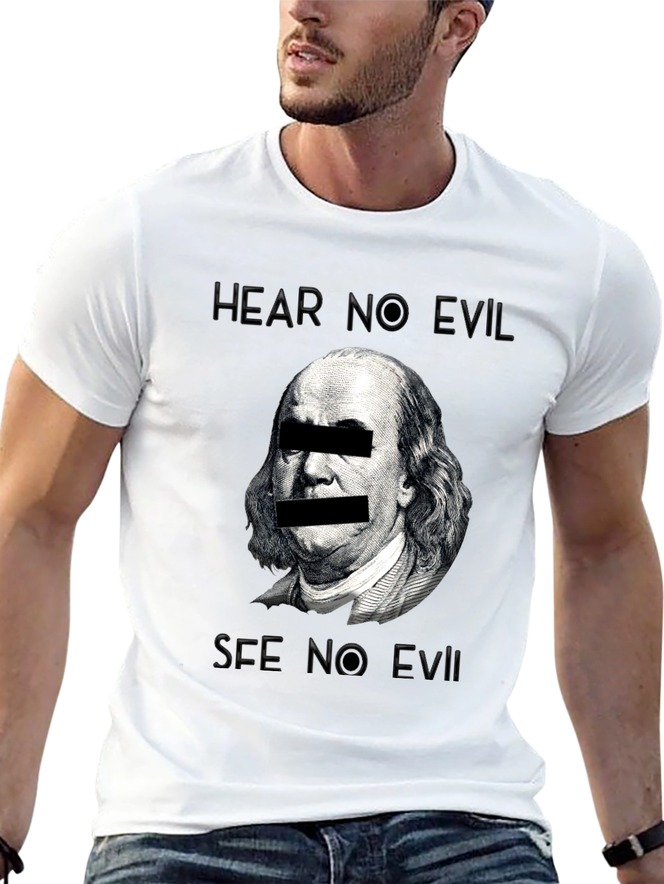 Hear No Evil See No Evil Graphic T-Shirt