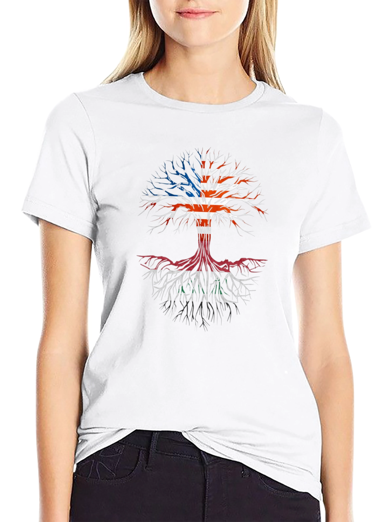 Roots USA Flag Tree Graphic Tee