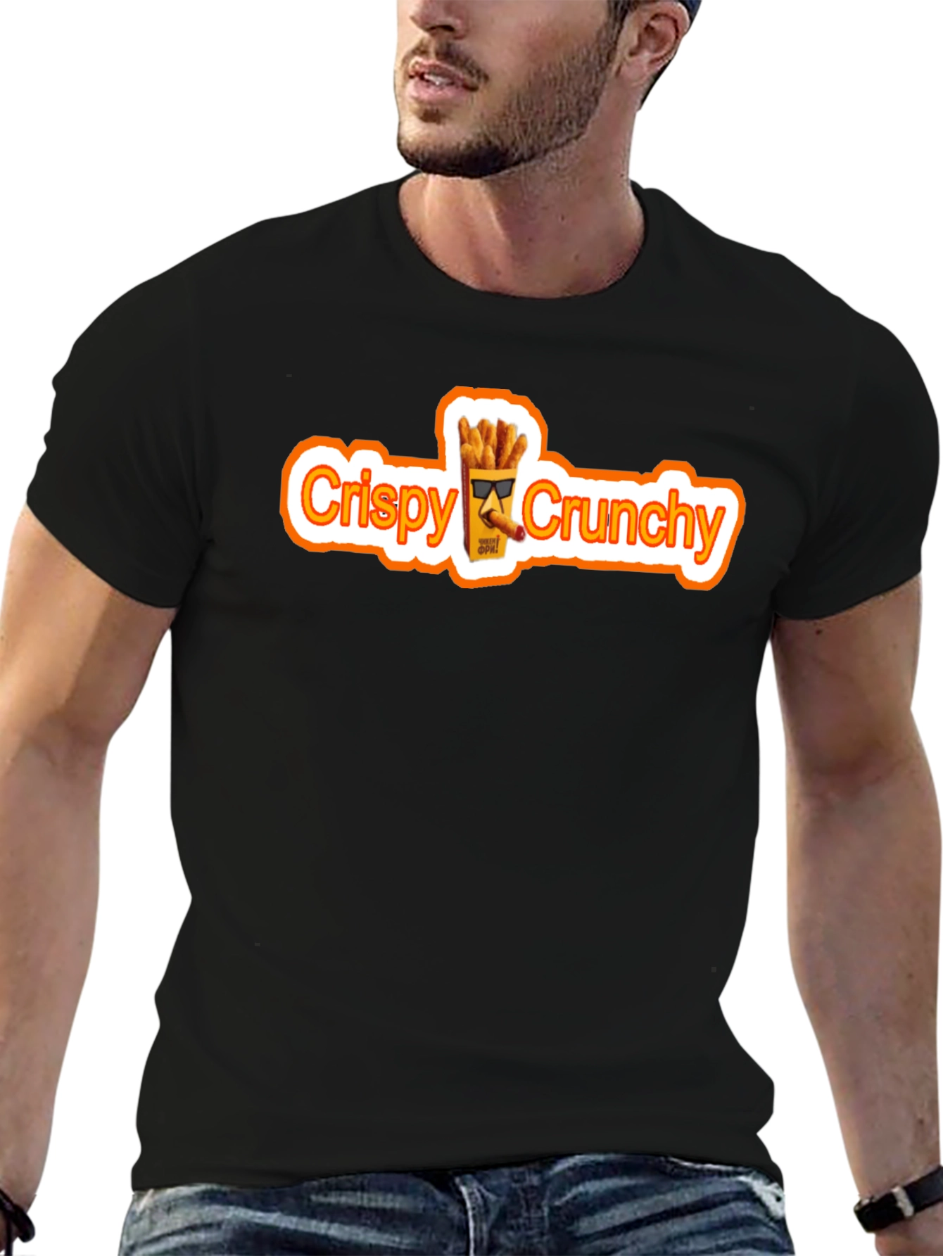 Crispy Crunchy Graphic T-Shirt - Trendy Streetwear