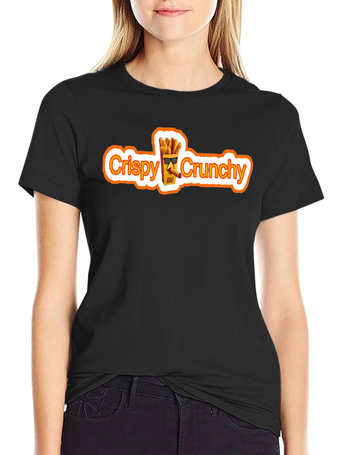 Crispy Crunchy Graphic T-Shirt - Trendy Streetwear