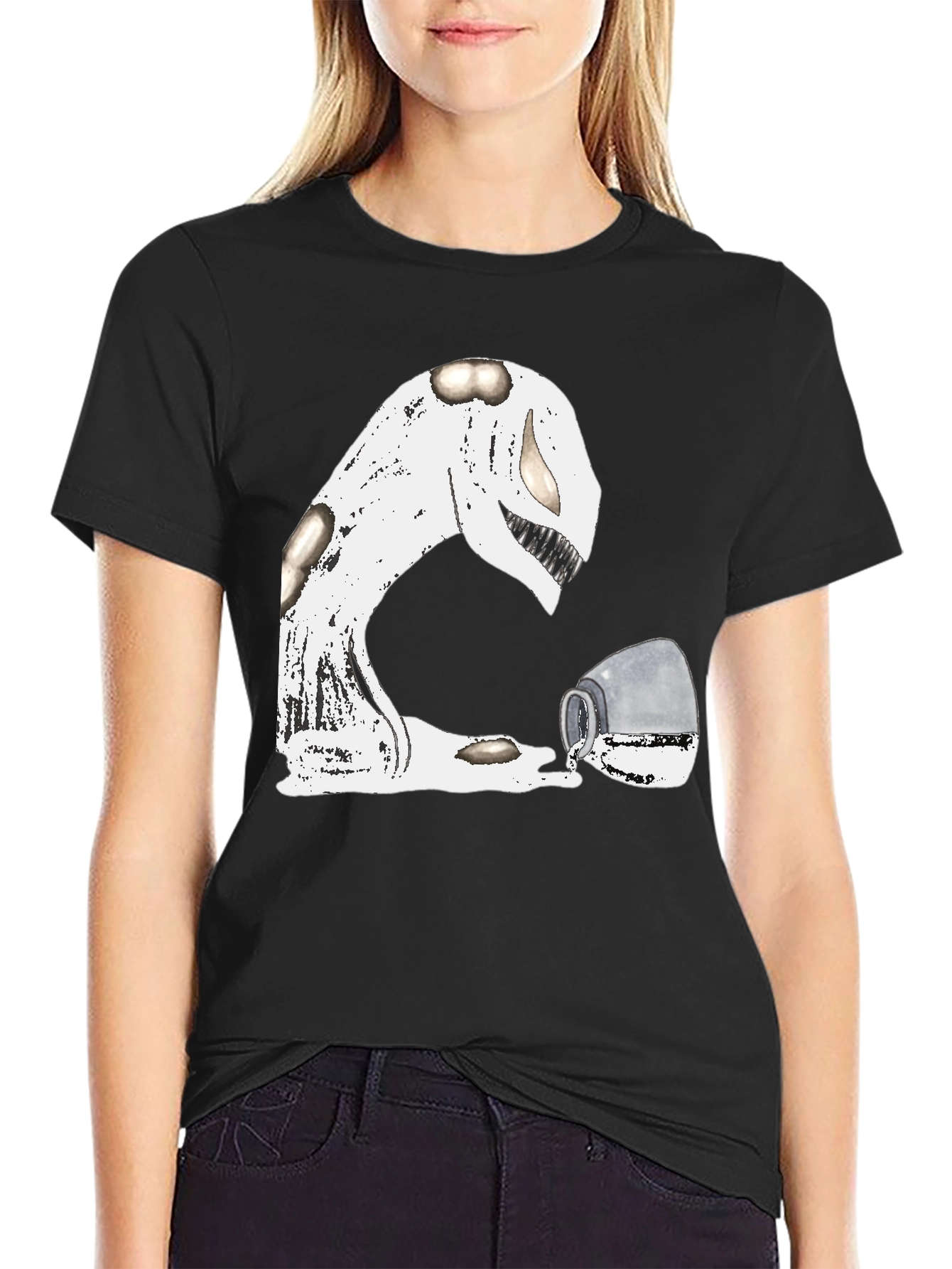Spilled Milk Monster Graphic Tee - Unique & Fun