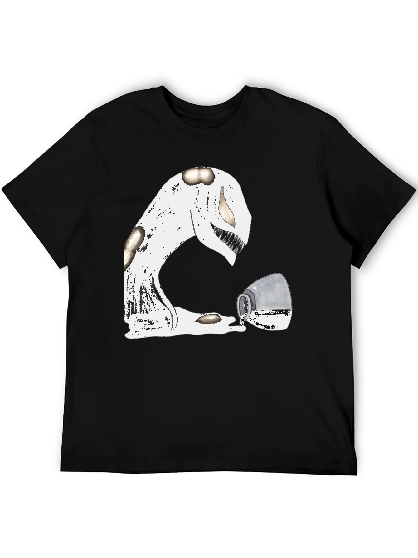 Spilled Milk Monster Graphic Tee - Unique & Fun