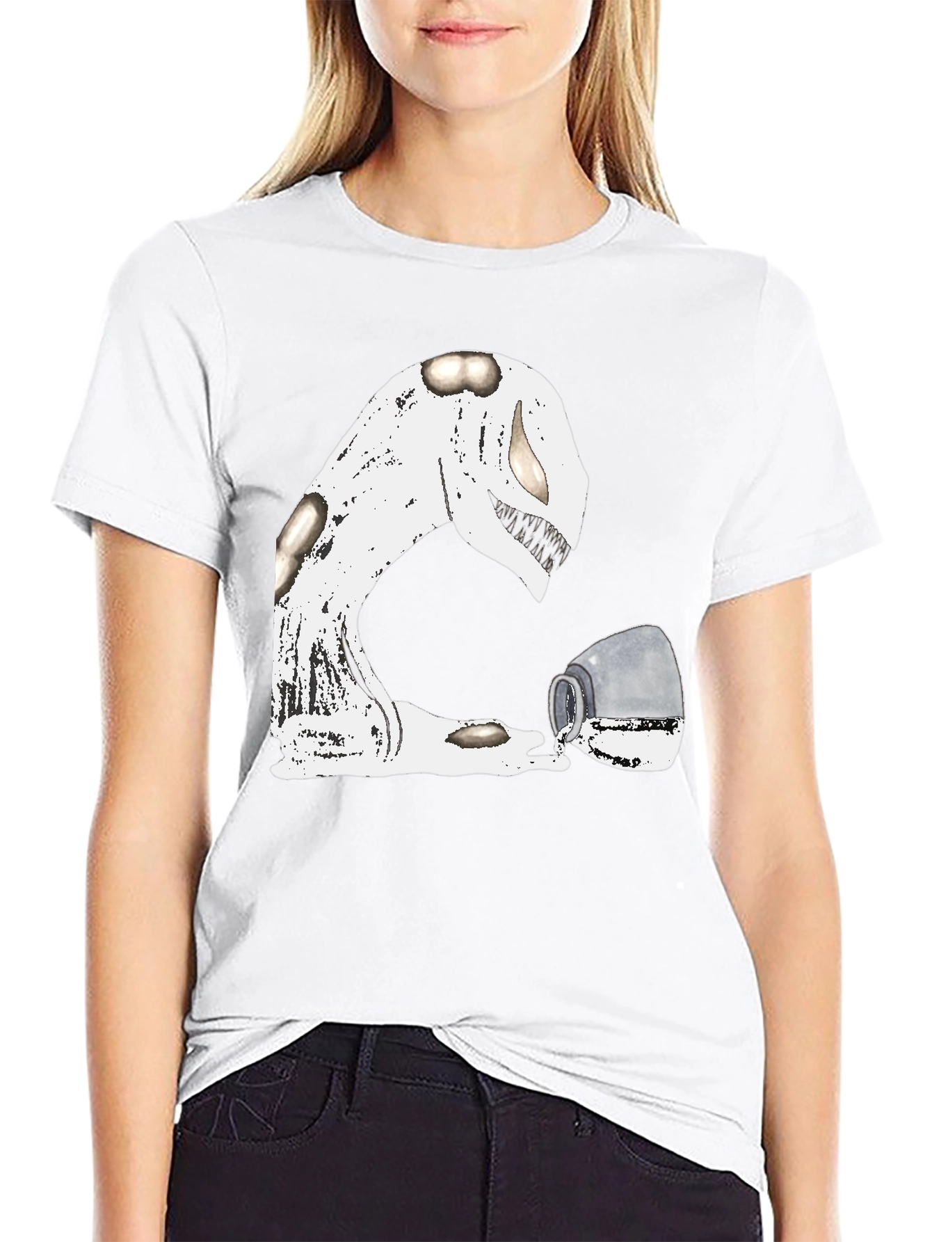Spilled Milk Monster Graphic Tee - Unique & Fun