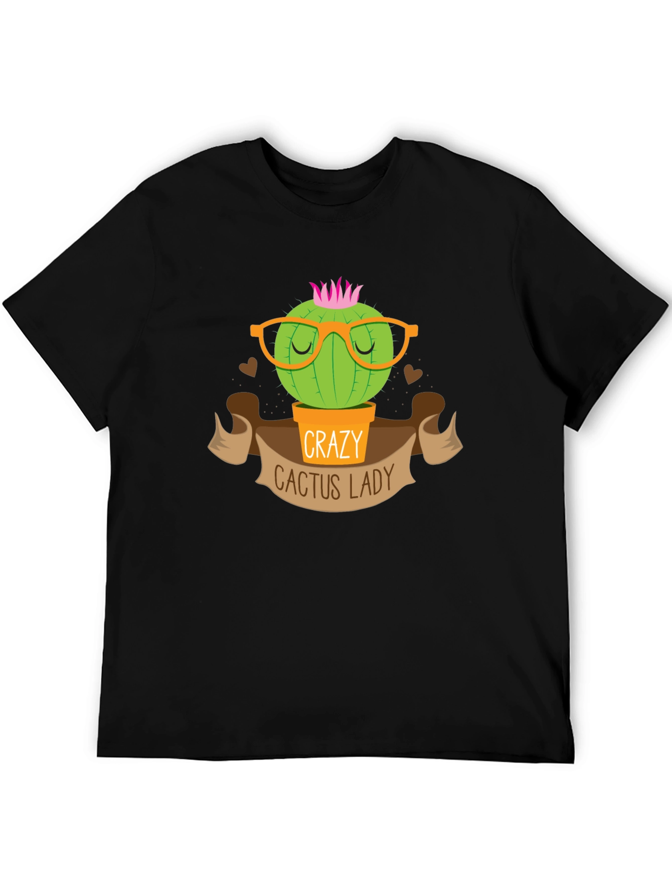 Crazy Cactus Lady T-Shirt Novelty Tee