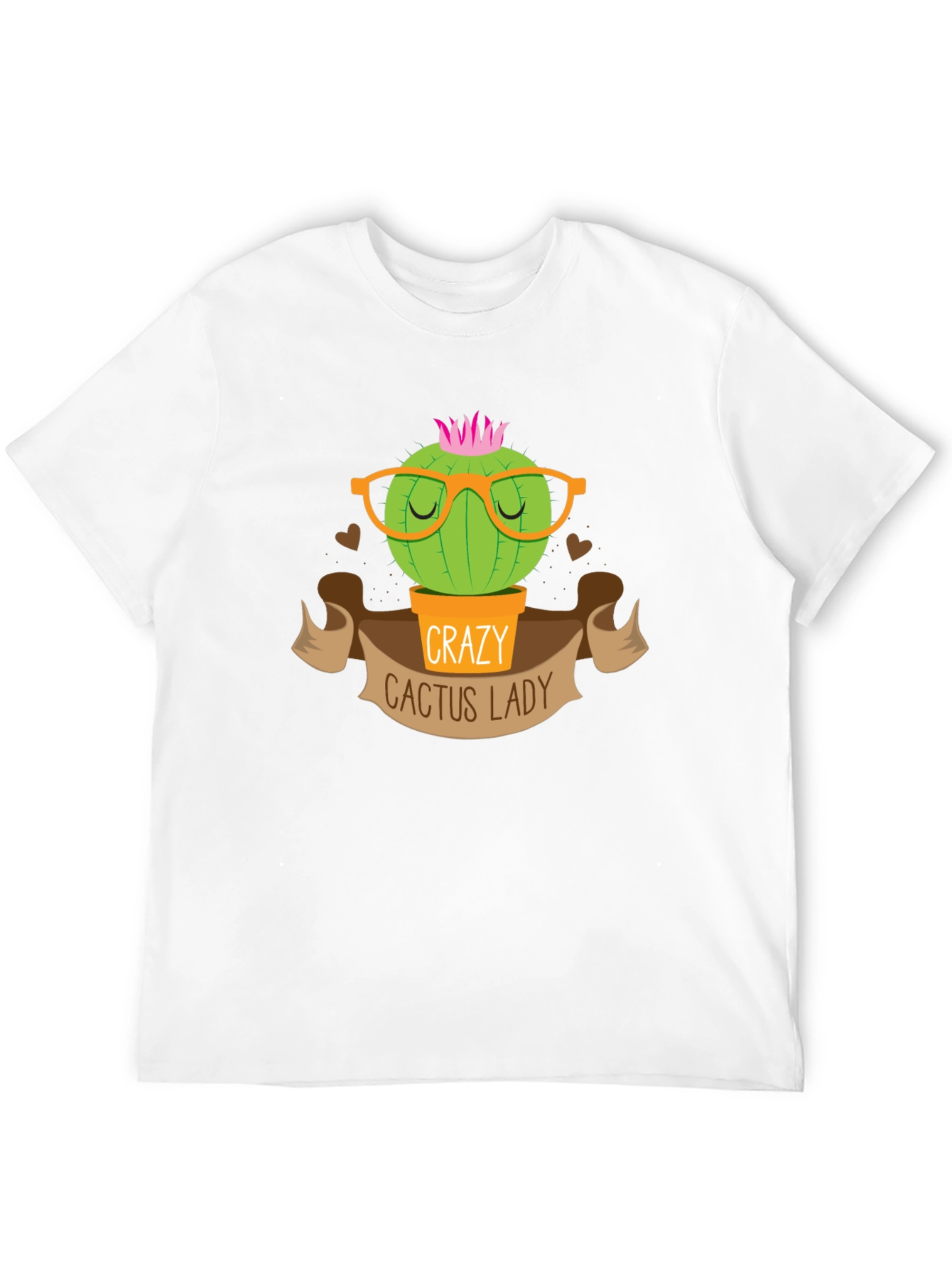 Crazy Cactus Lady T-Shirt Novelty Tee