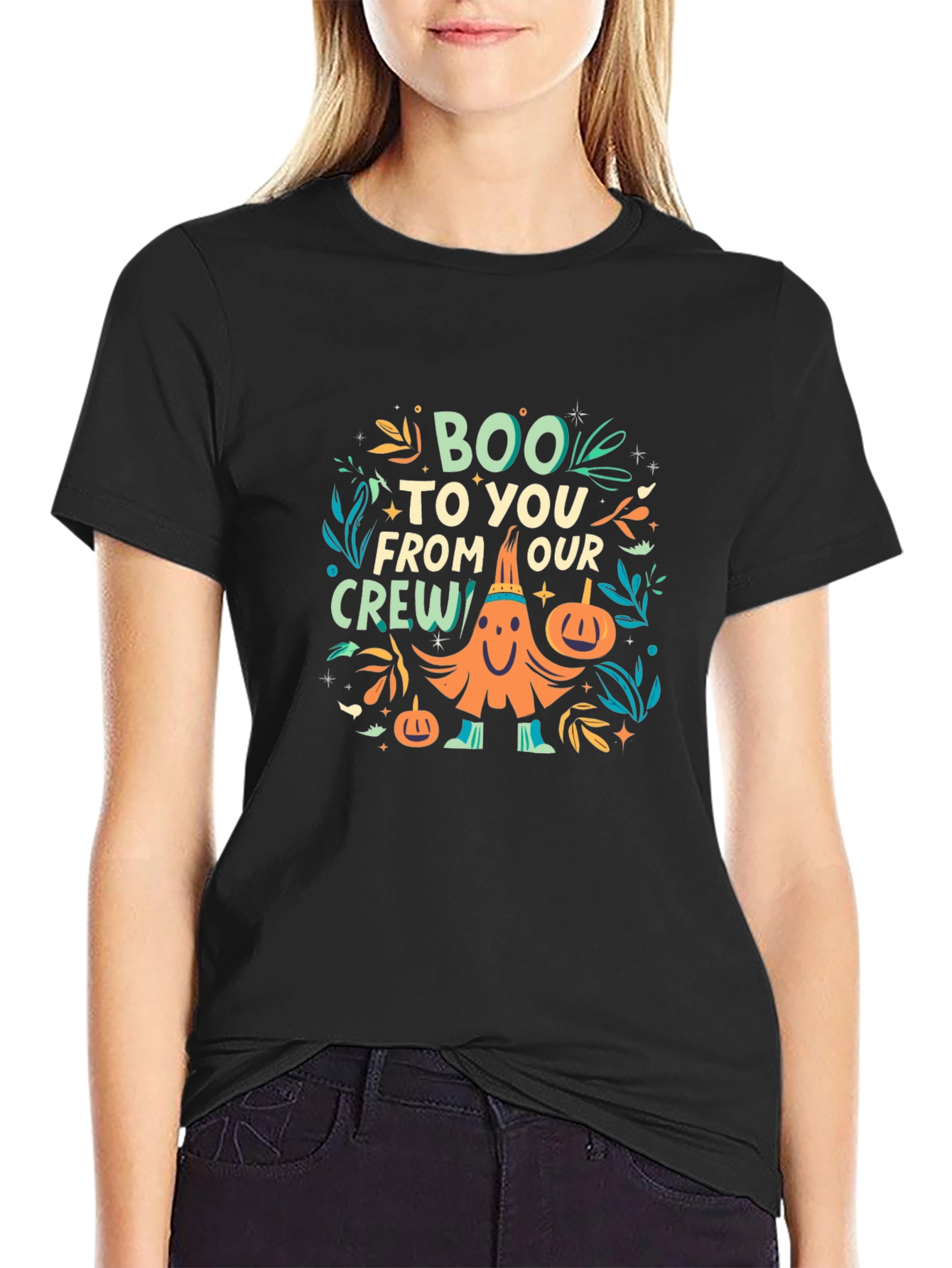 Boo To You From Our Crew Halloween Graphic Tee