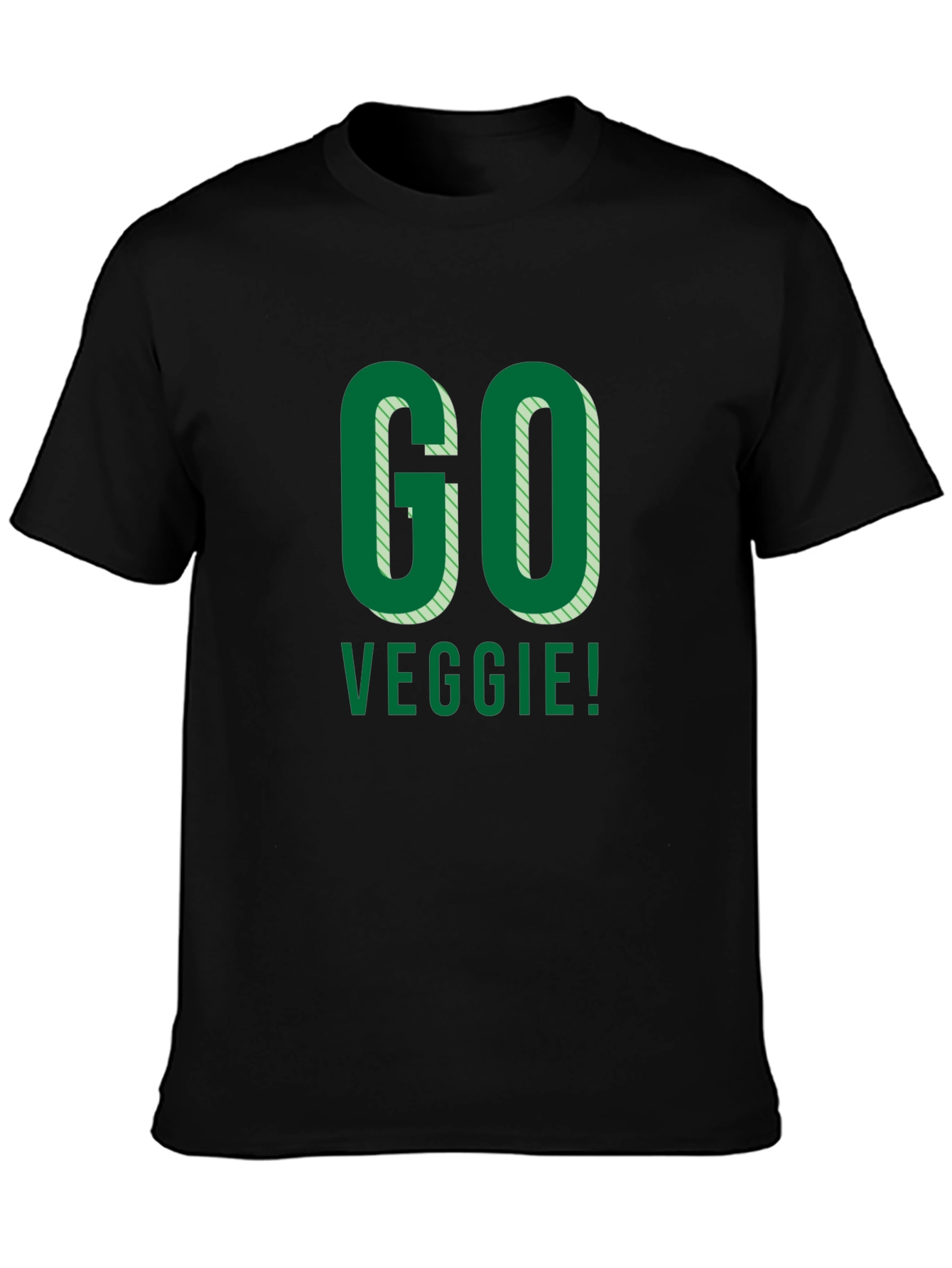 Go Veggie! Black Graphic Tee