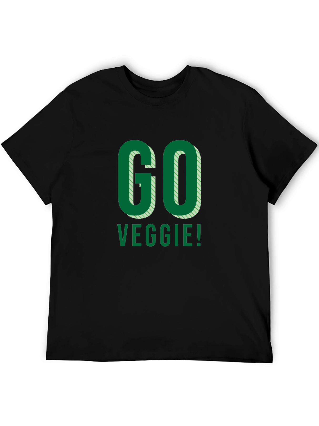 Go Veggie! Black Graphic Tee