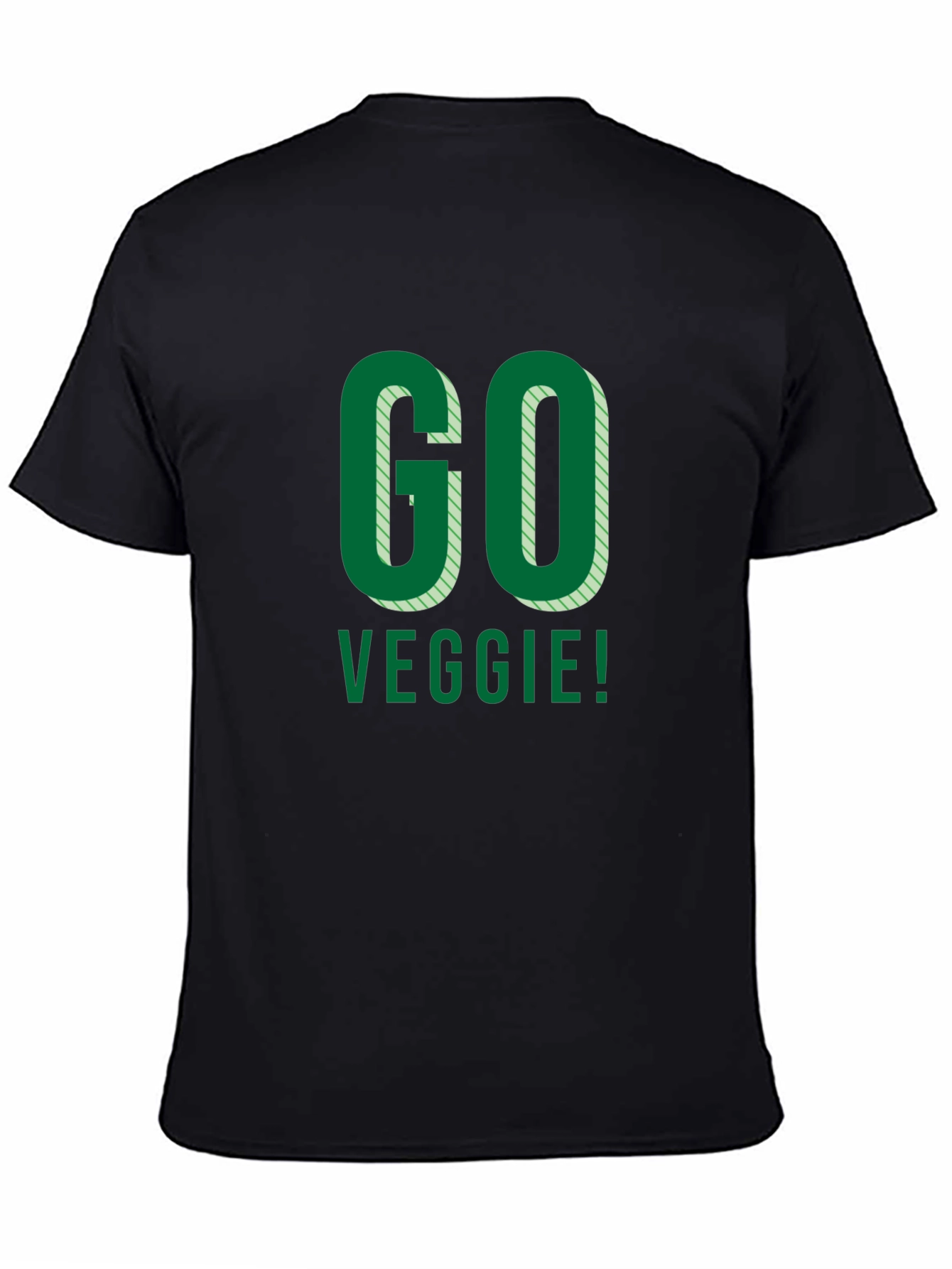 Go Veggie! Black Graphic Tee