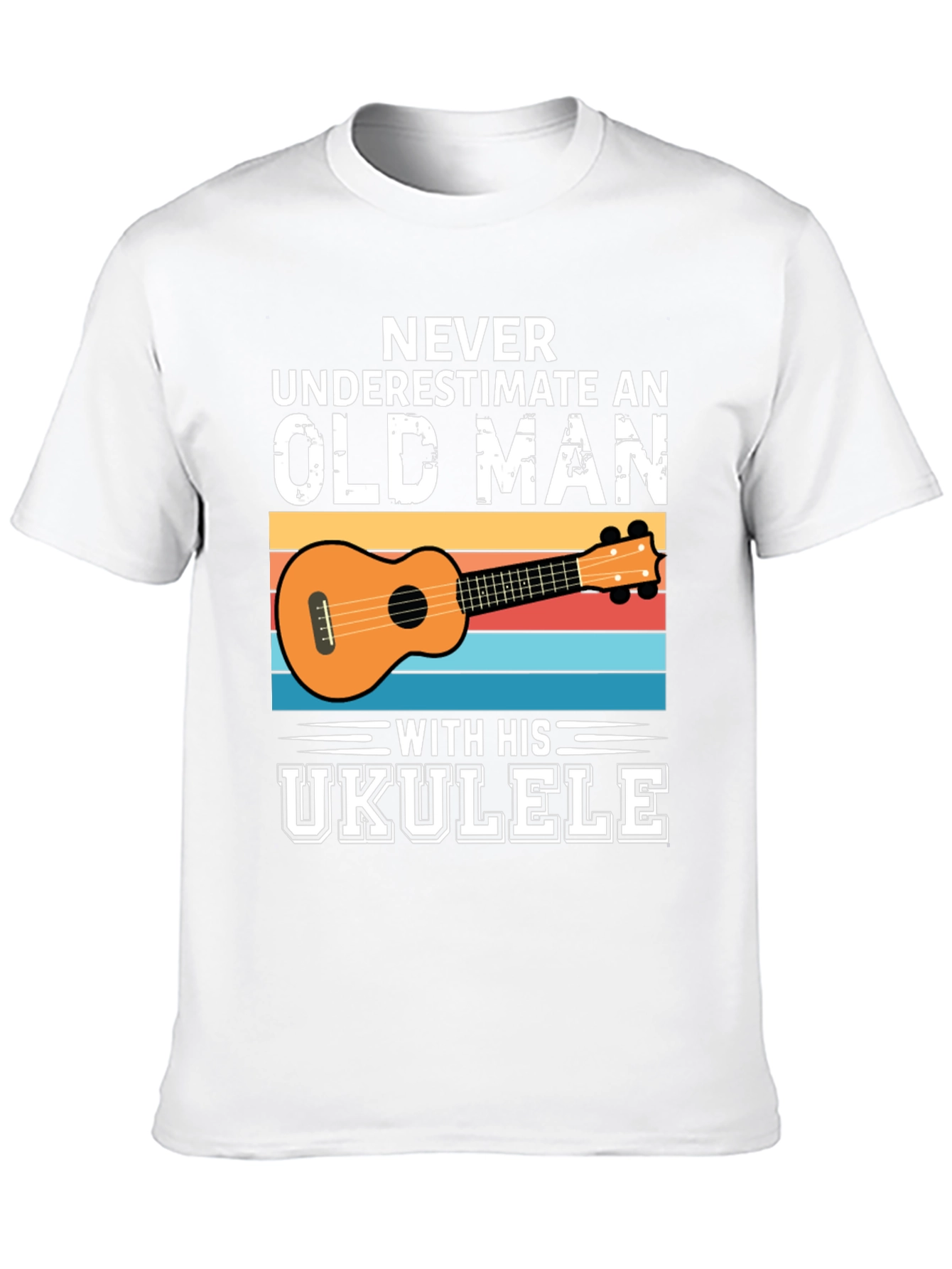 Old Man Ukulele Graphic Tee