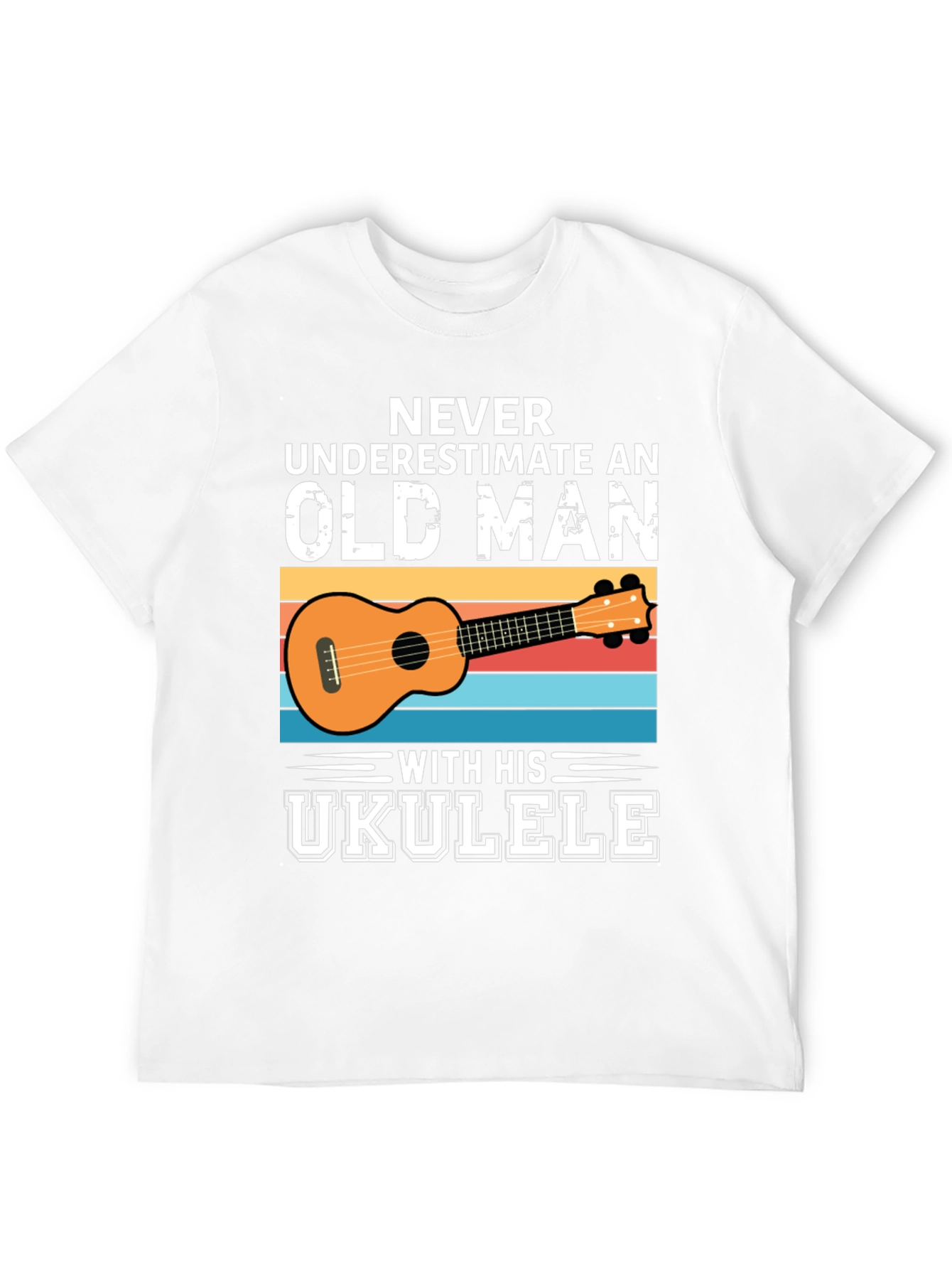 Old Man Ukulele Graphic Tee