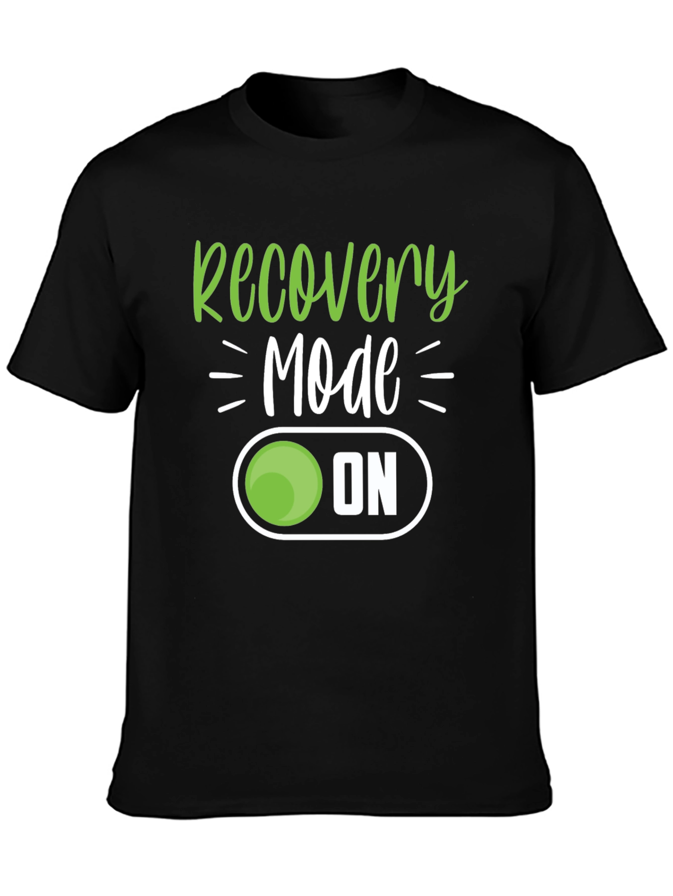 Recovery Mode ON - Black T-Shirt