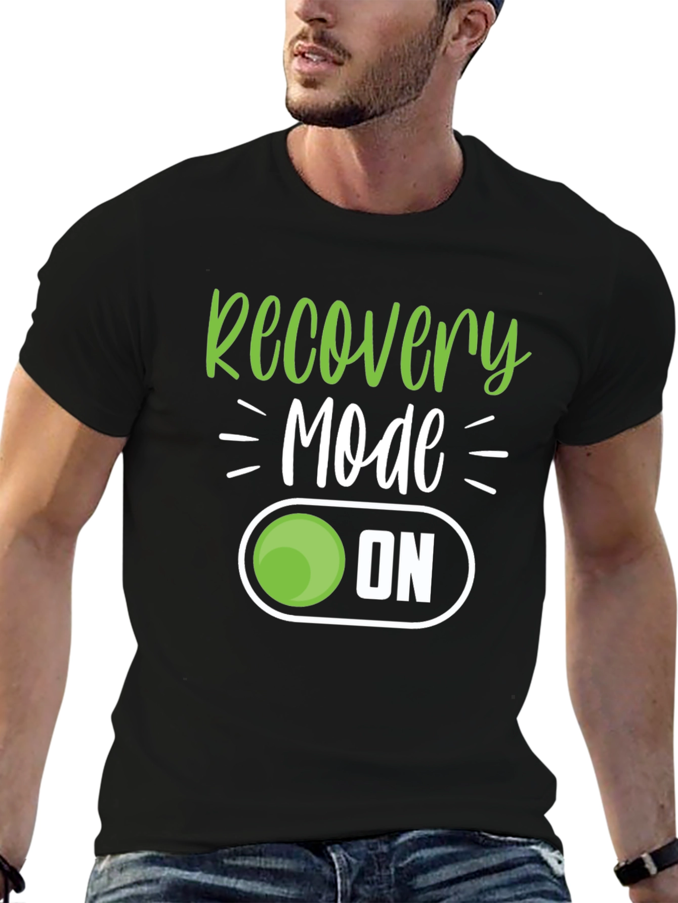 Recovery Mode ON - Black T-Shirt