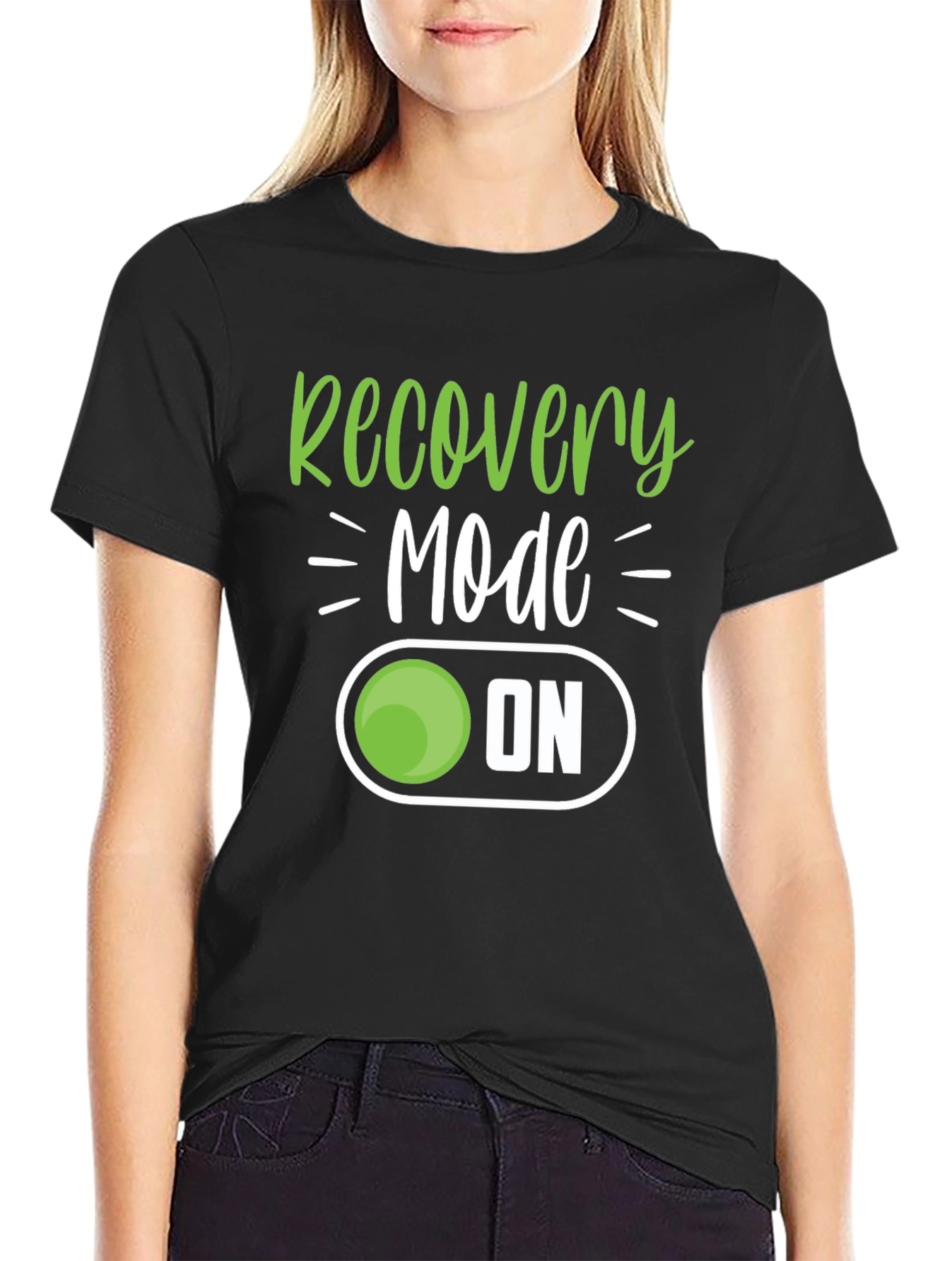 Recovery Mode ON - Black T-Shirt