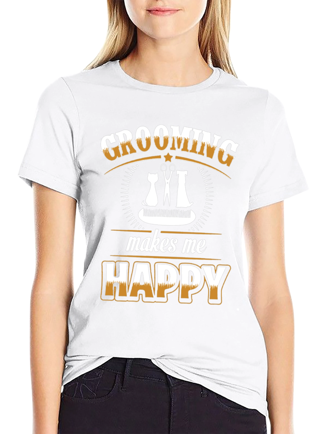 Grooming Makes Me Happy T-Shirt