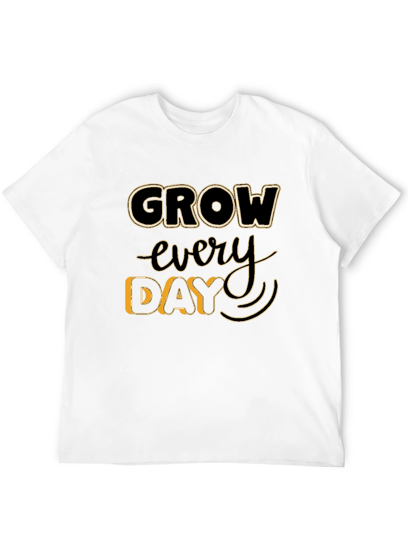 Grow Every Day Graphic Tee - Black Unisex T-Shirt