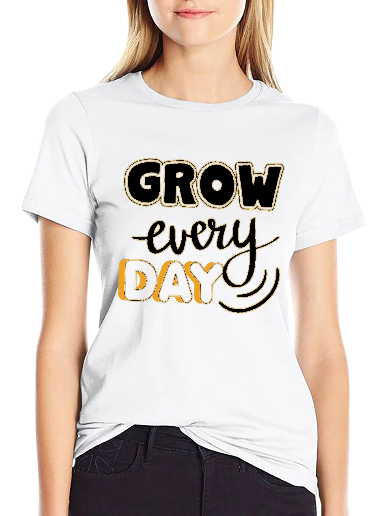 Grow Every Day Graphic Tee - Black Unisex T-Shirt