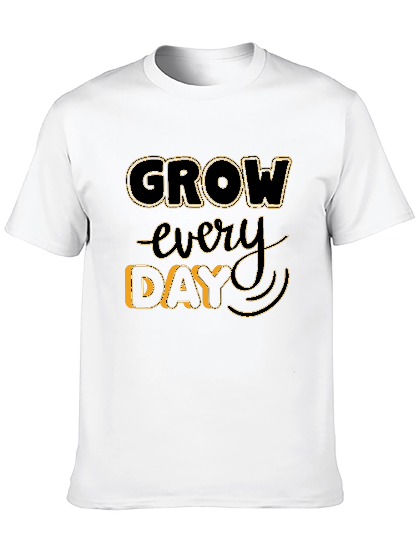 Grow Every Day Graphic Tee - Black Unisex T-Shirt