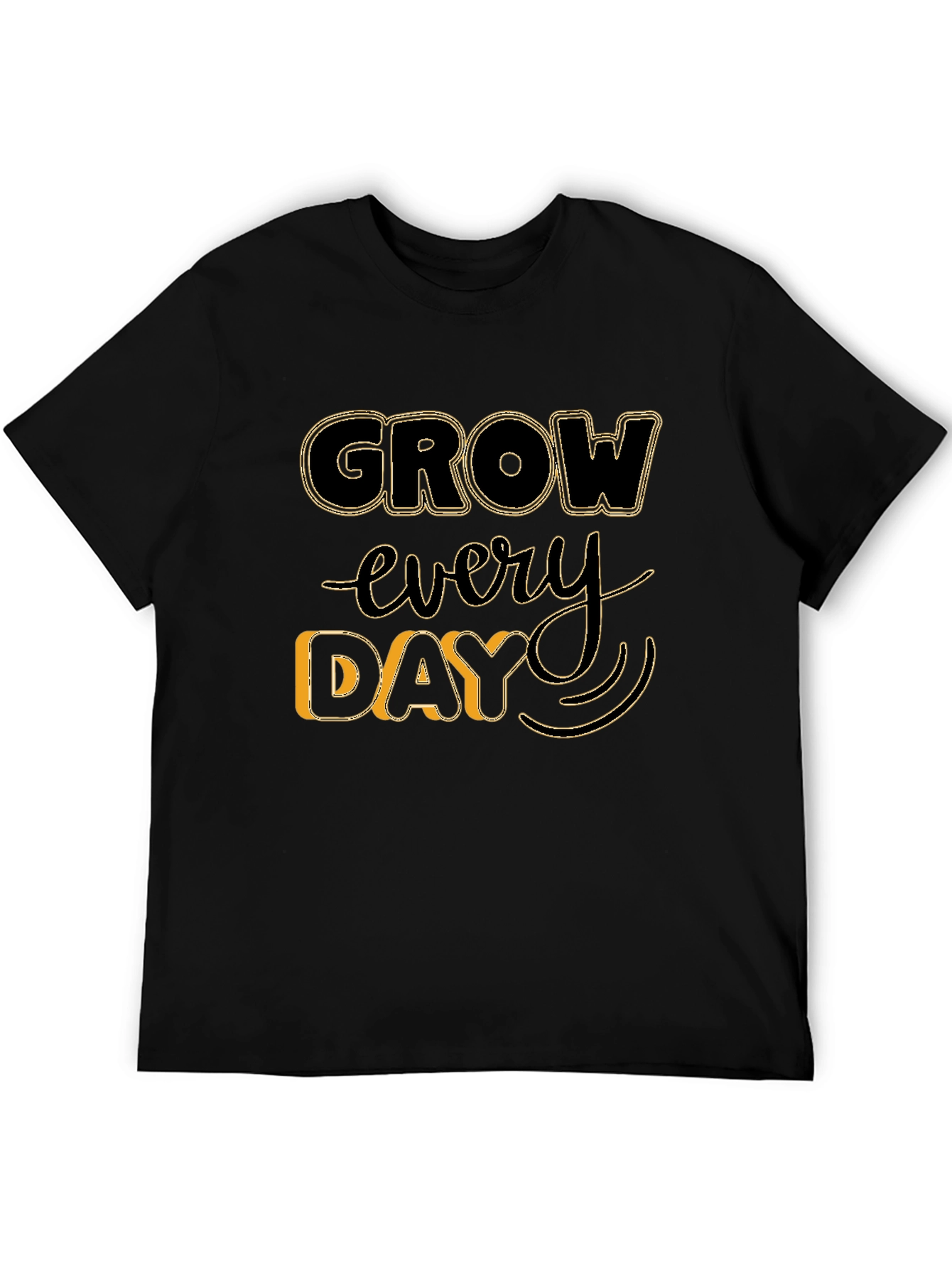 Grow Every Day Graphic Tee - Black Unisex T-Shirt