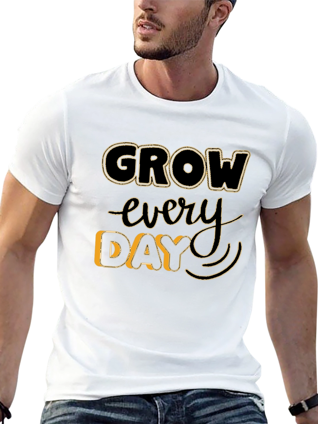 Grow Every Day Graphic Tee - Black Unisex T-Shirt