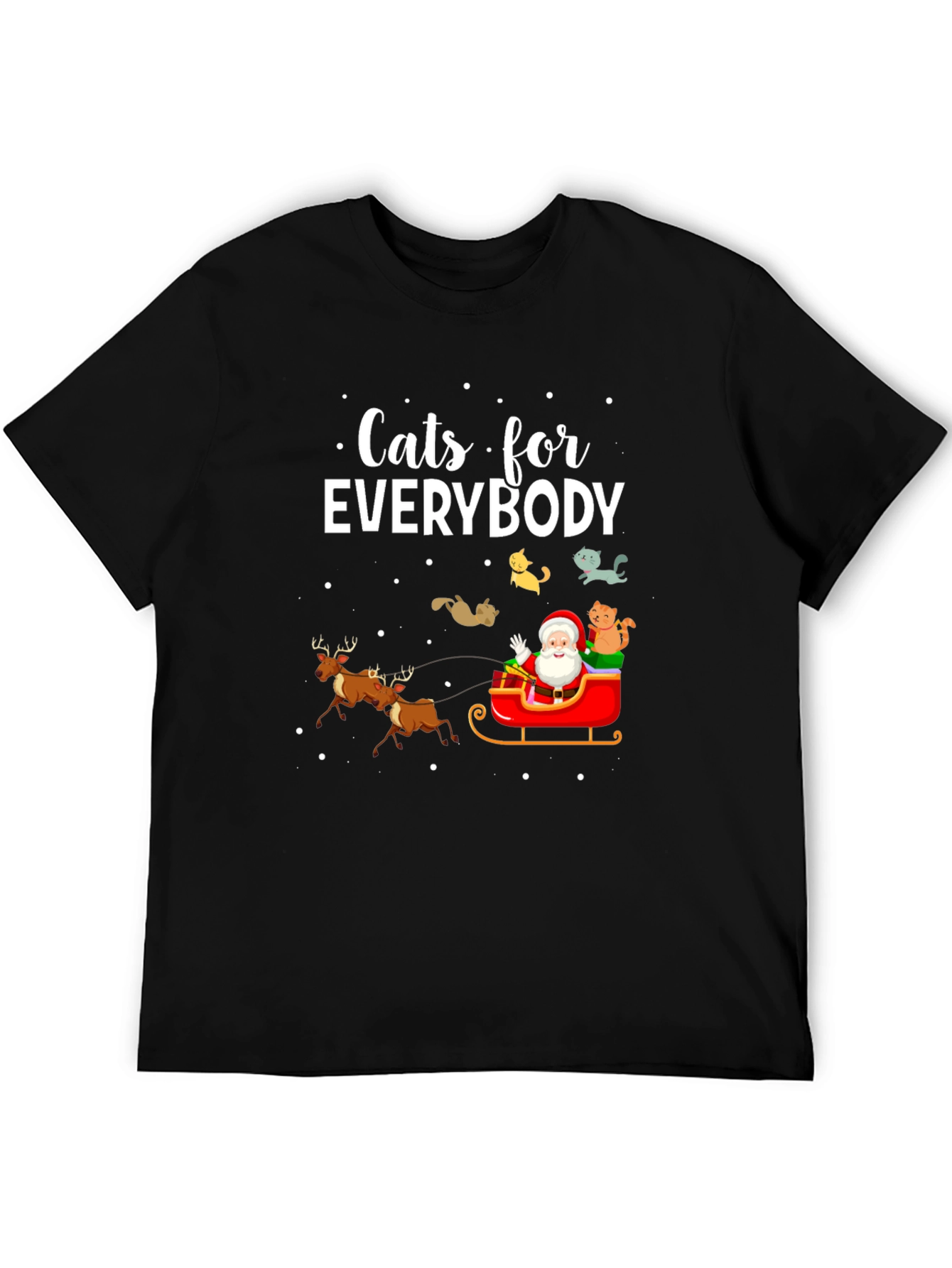 Cats for Everybody Christmas Graphic T-Shirt