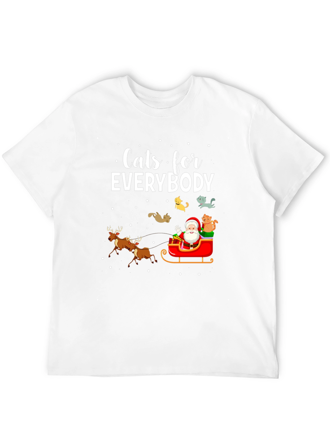 Cats for Everybody Christmas Graphic T-Shirt