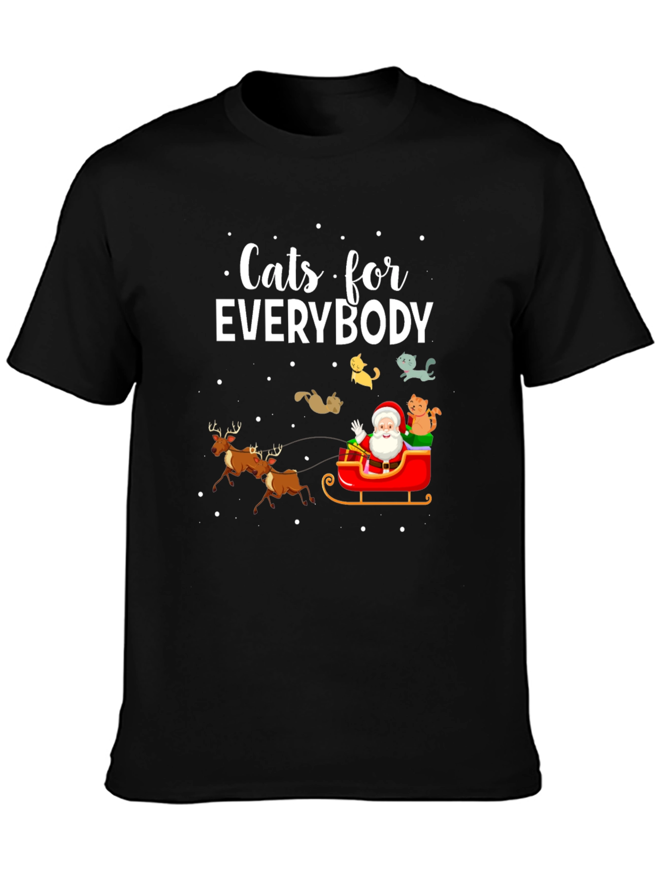 Cats for Everybody Christmas Graphic T-Shirt