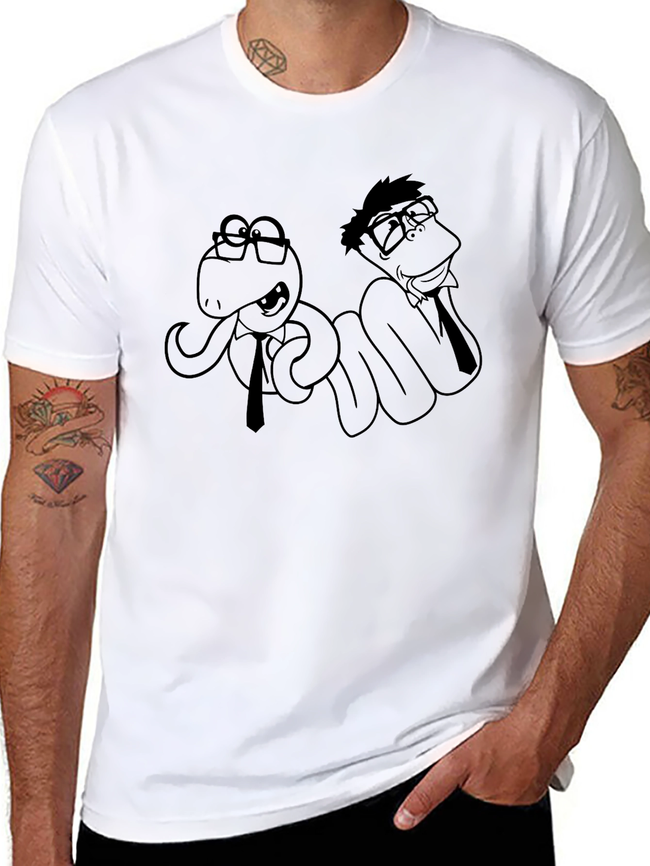 Business Snakes Black T-Shirt