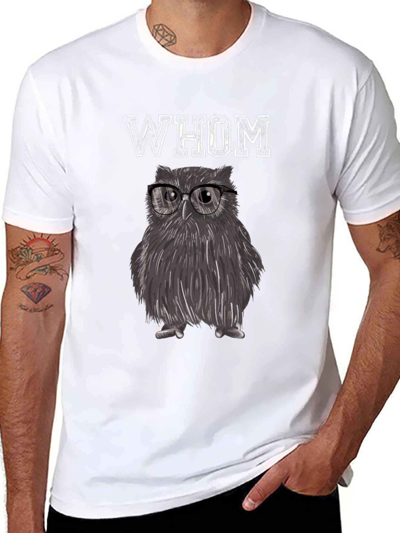 Whom Owl T-Shirt - Smart and Stylish