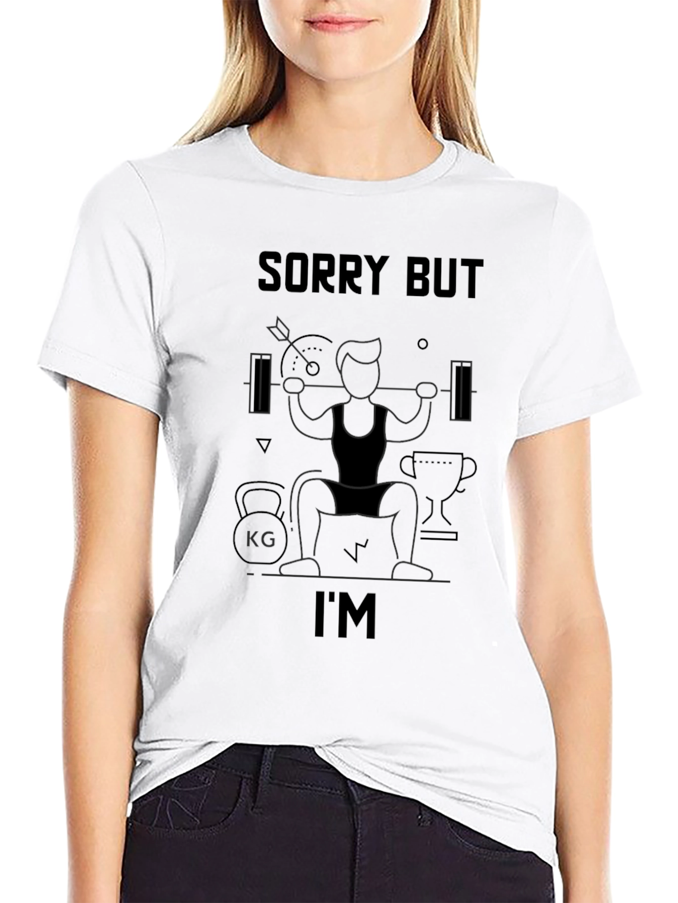 Sorry But Im Gym T-Shirt - Black