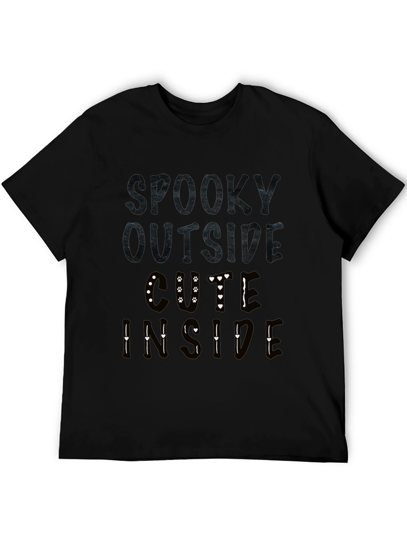 Spooky Outside Cute Inside Graphic T-Shirt