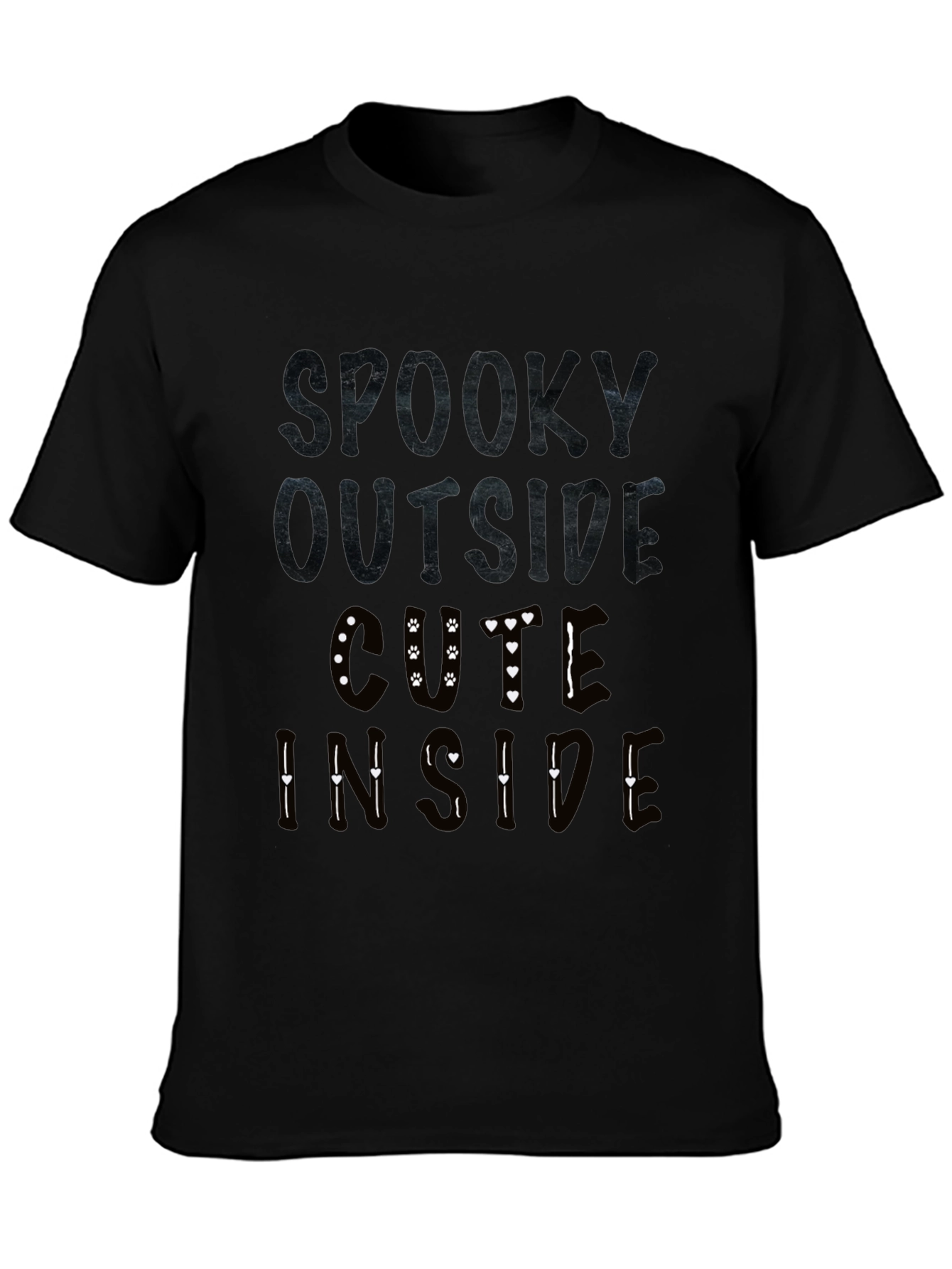 Spooky Outside Cute Inside Graphic T-Shirt