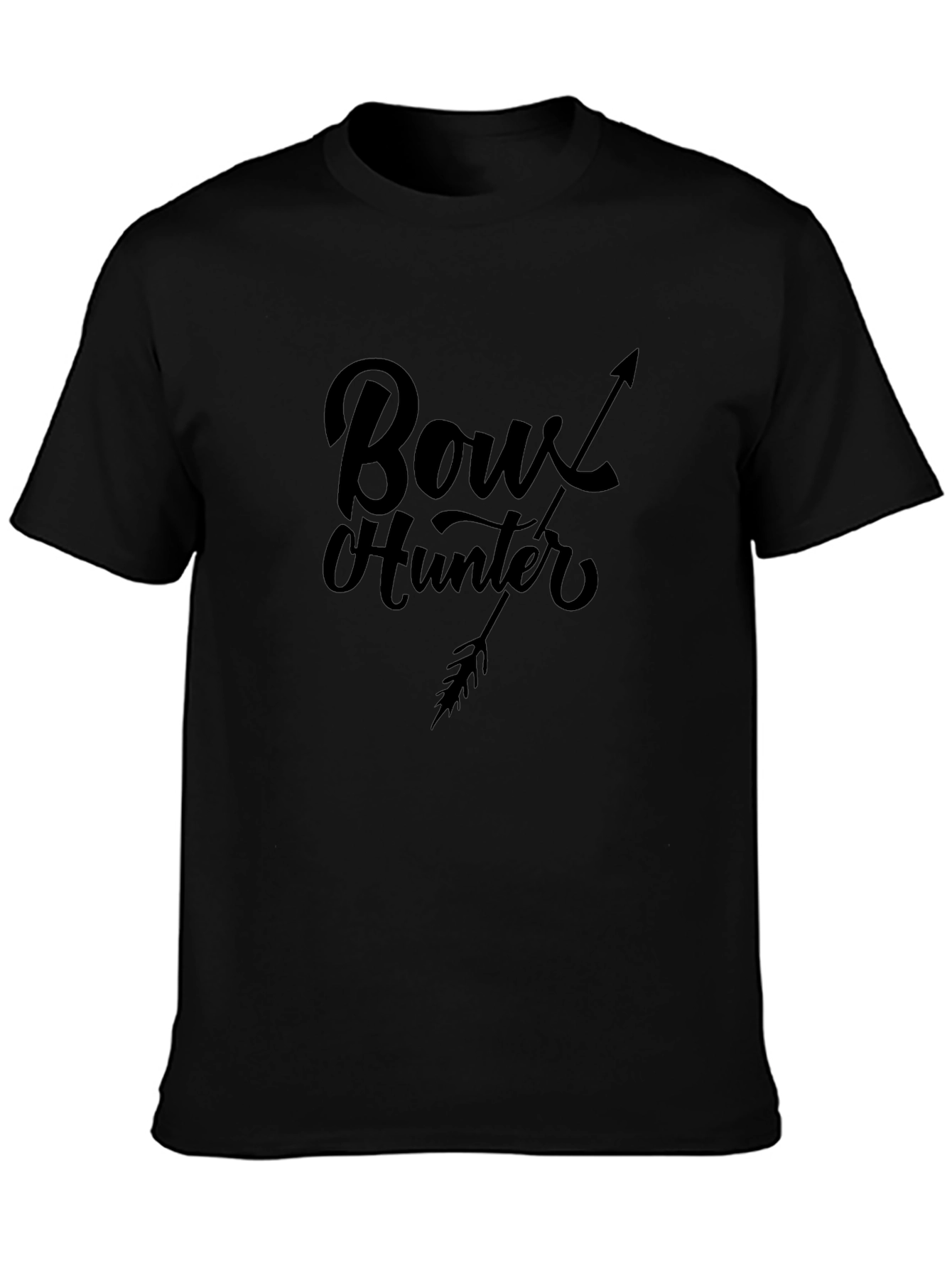 Bow Hunter Arrow Graphic Black T-Shirt