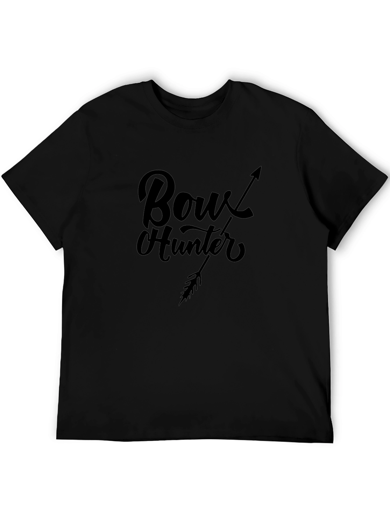 Bow Hunter Arrow Graphic Black T-Shirt