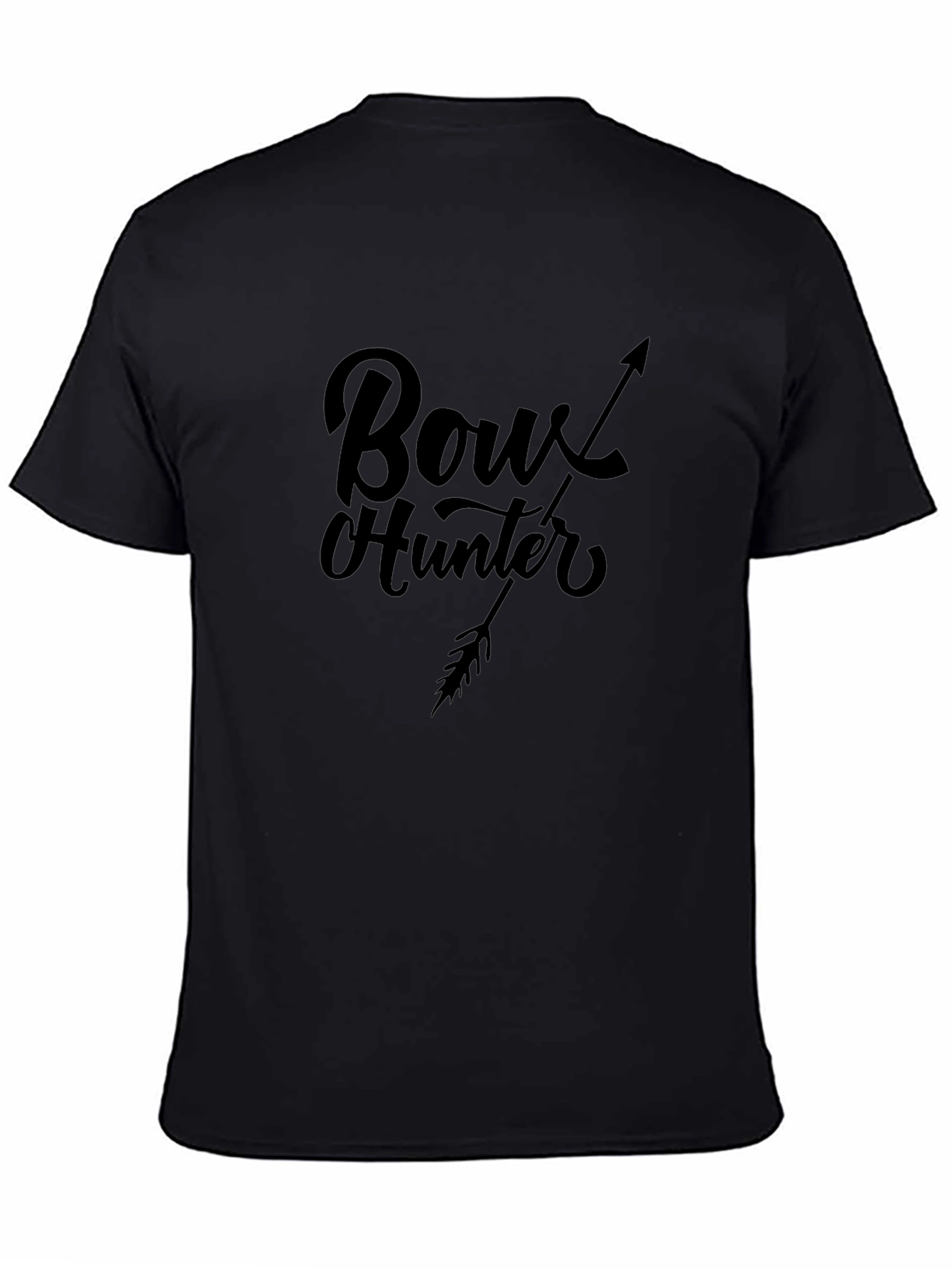 Bow Hunter Arrow Graphic Black T-Shirt