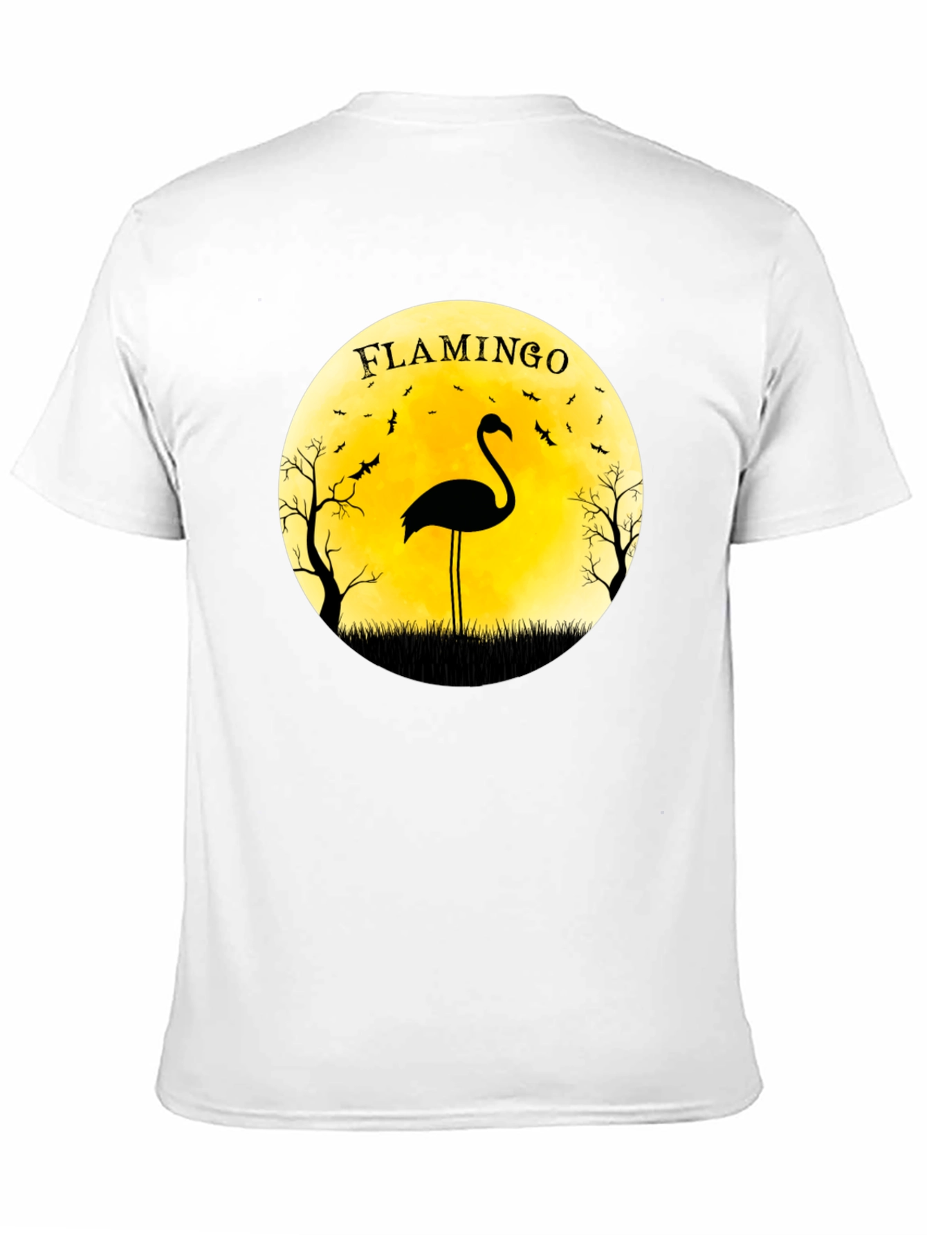 Flamingo Moon Halloween T-Shirt