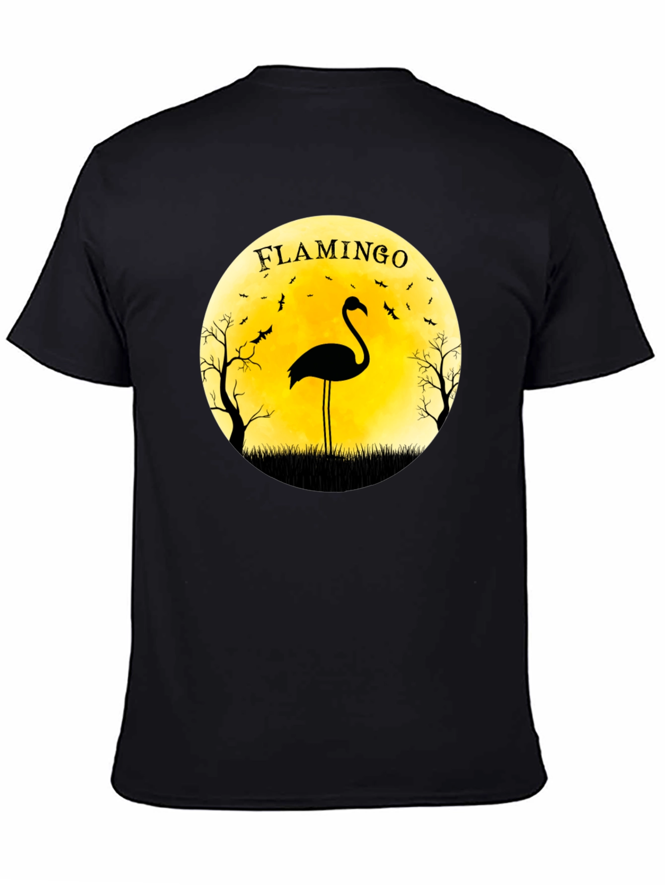 Flamingo Moon Halloween T-Shirt