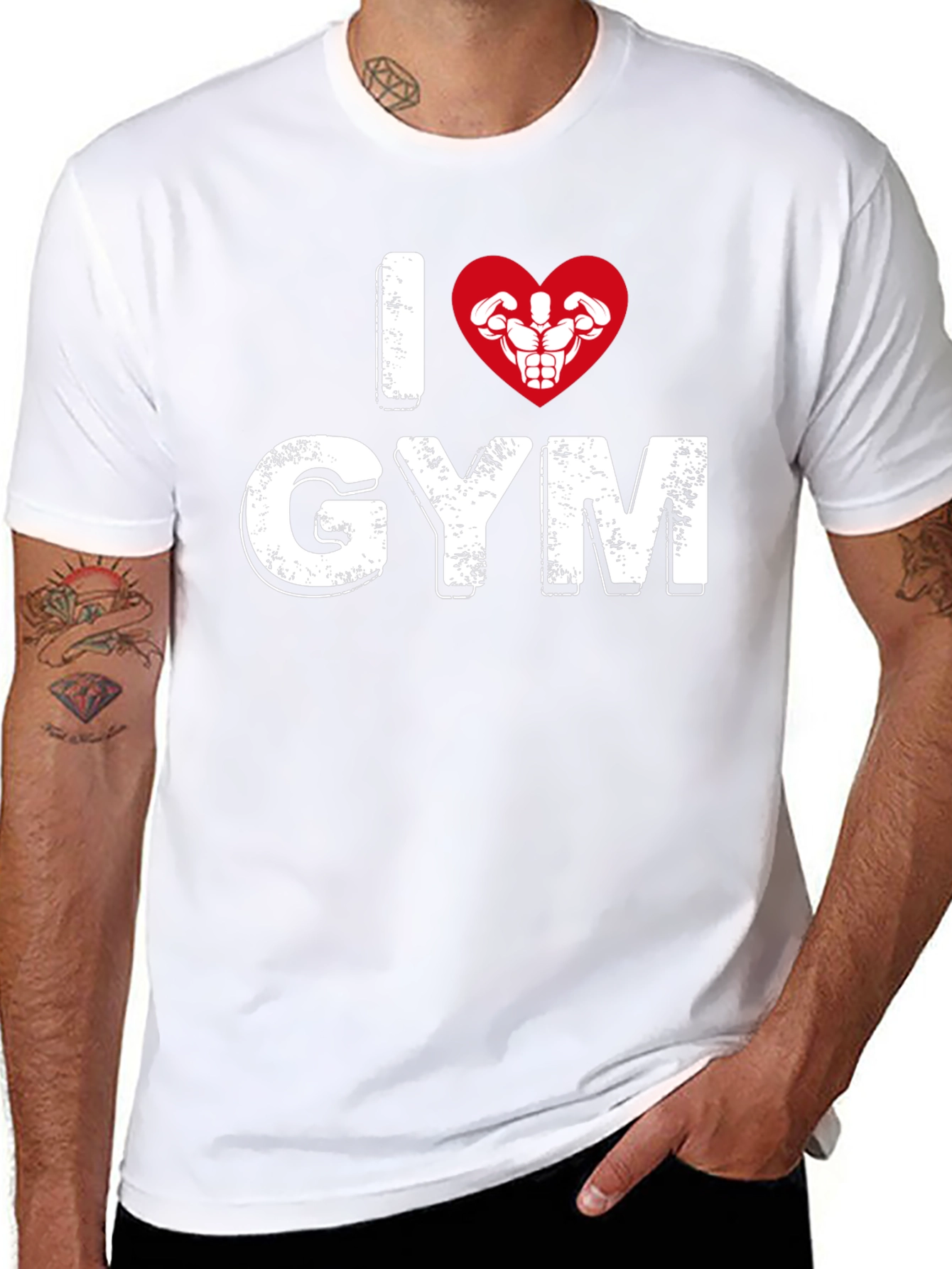 I Heart Gym Black T-Shirt