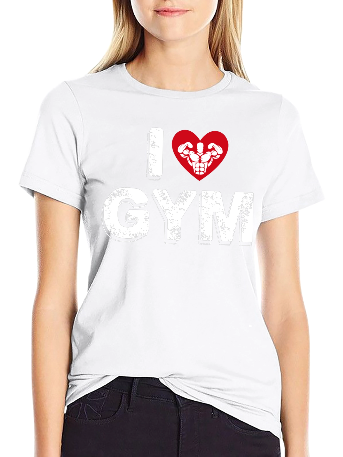 I Heart Gym Black T-Shirt