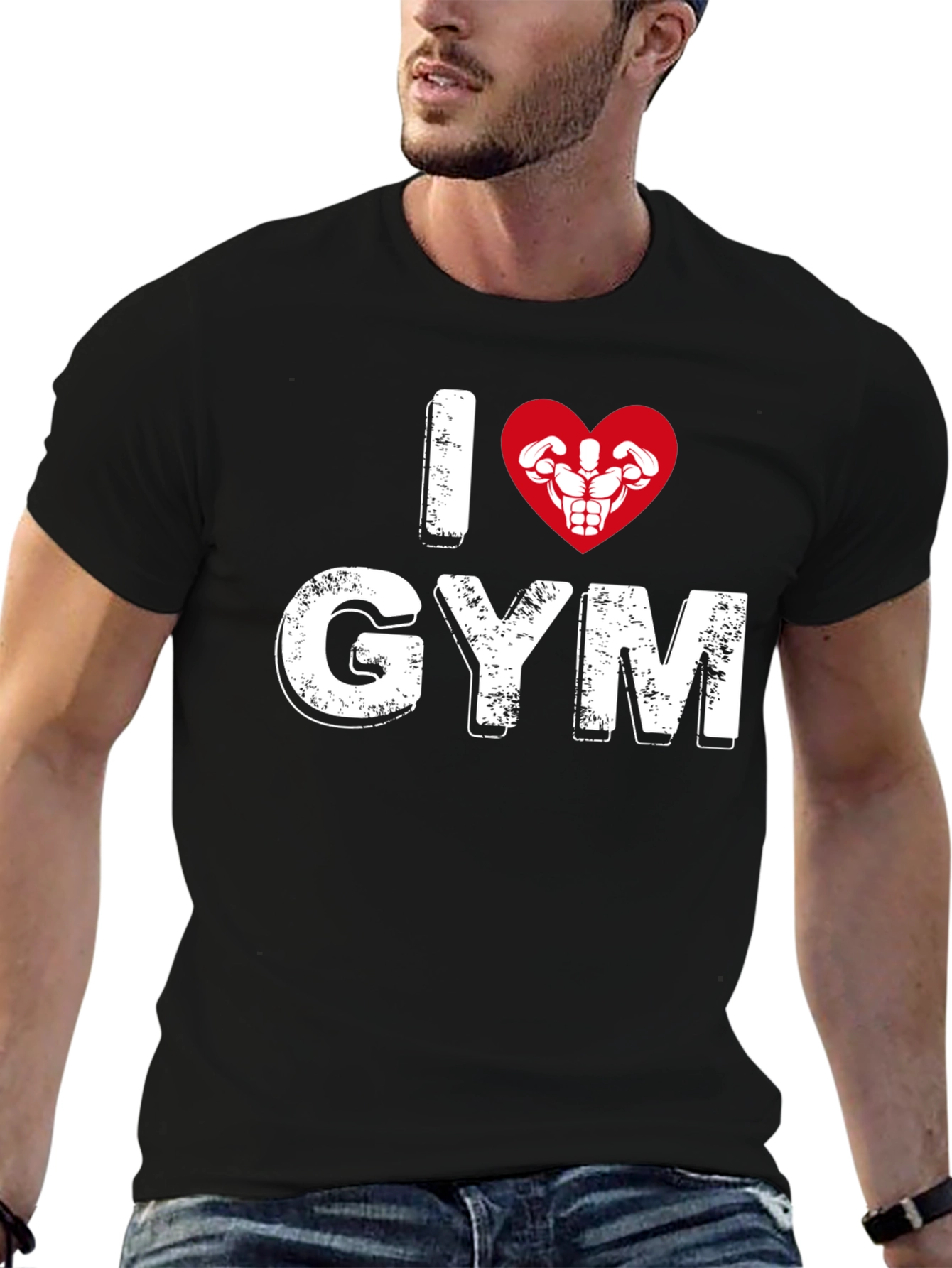 I Heart Gym Black T-Shirt