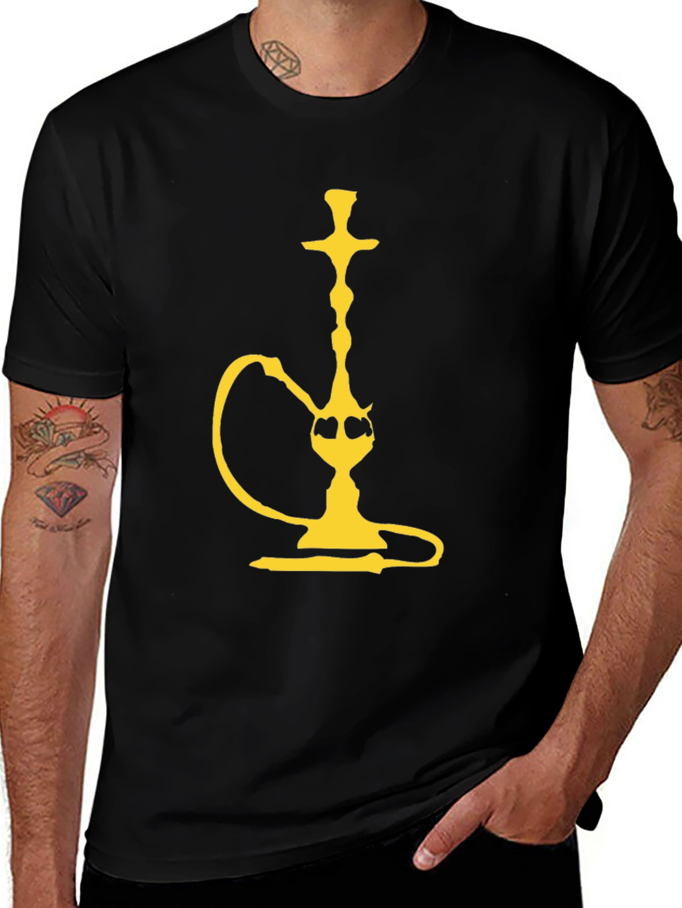 Hookah Graphic Tee - Black