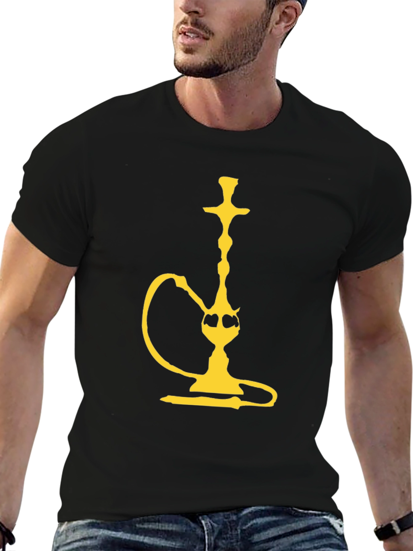 Hookah Graphic Tee - Black