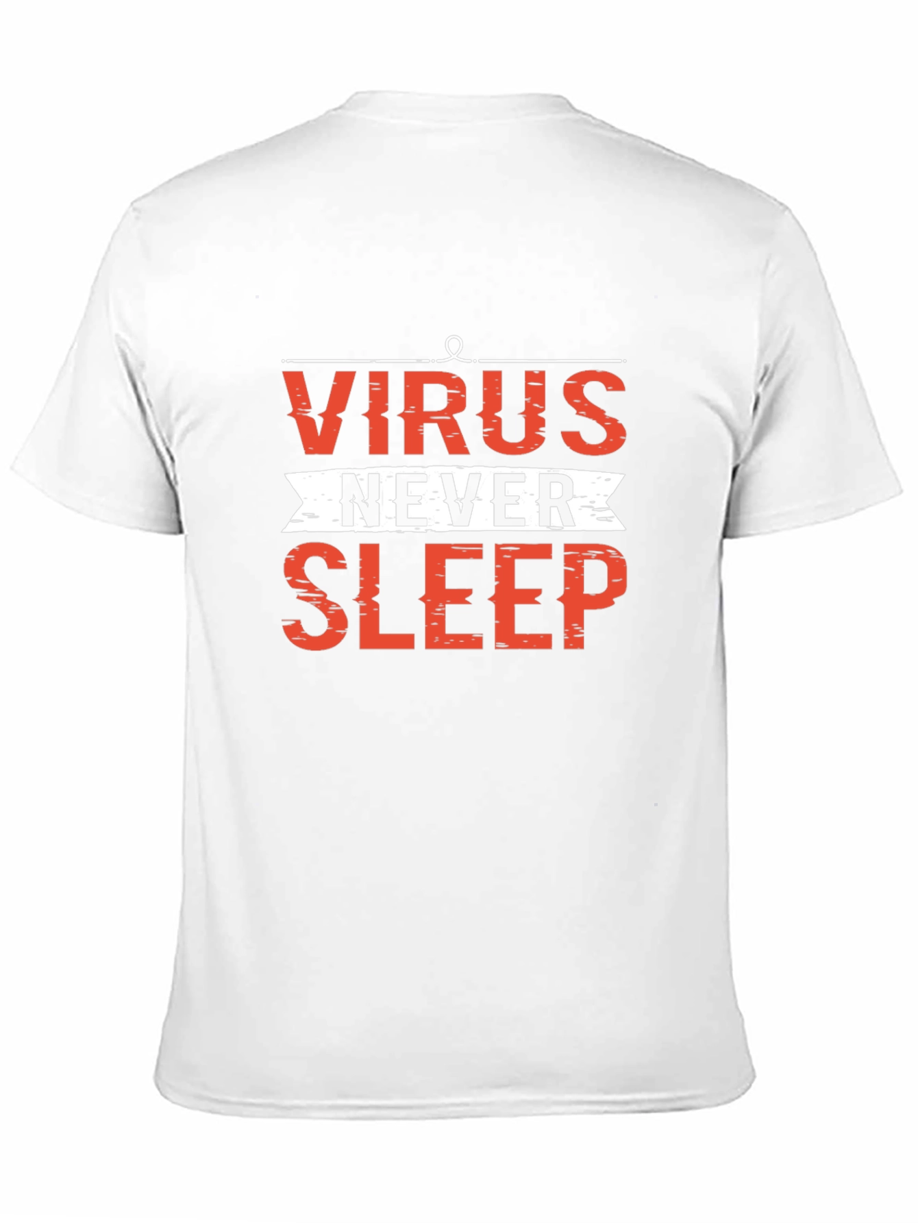 Virus Never Sleep Graphic Tee - Black Cotton