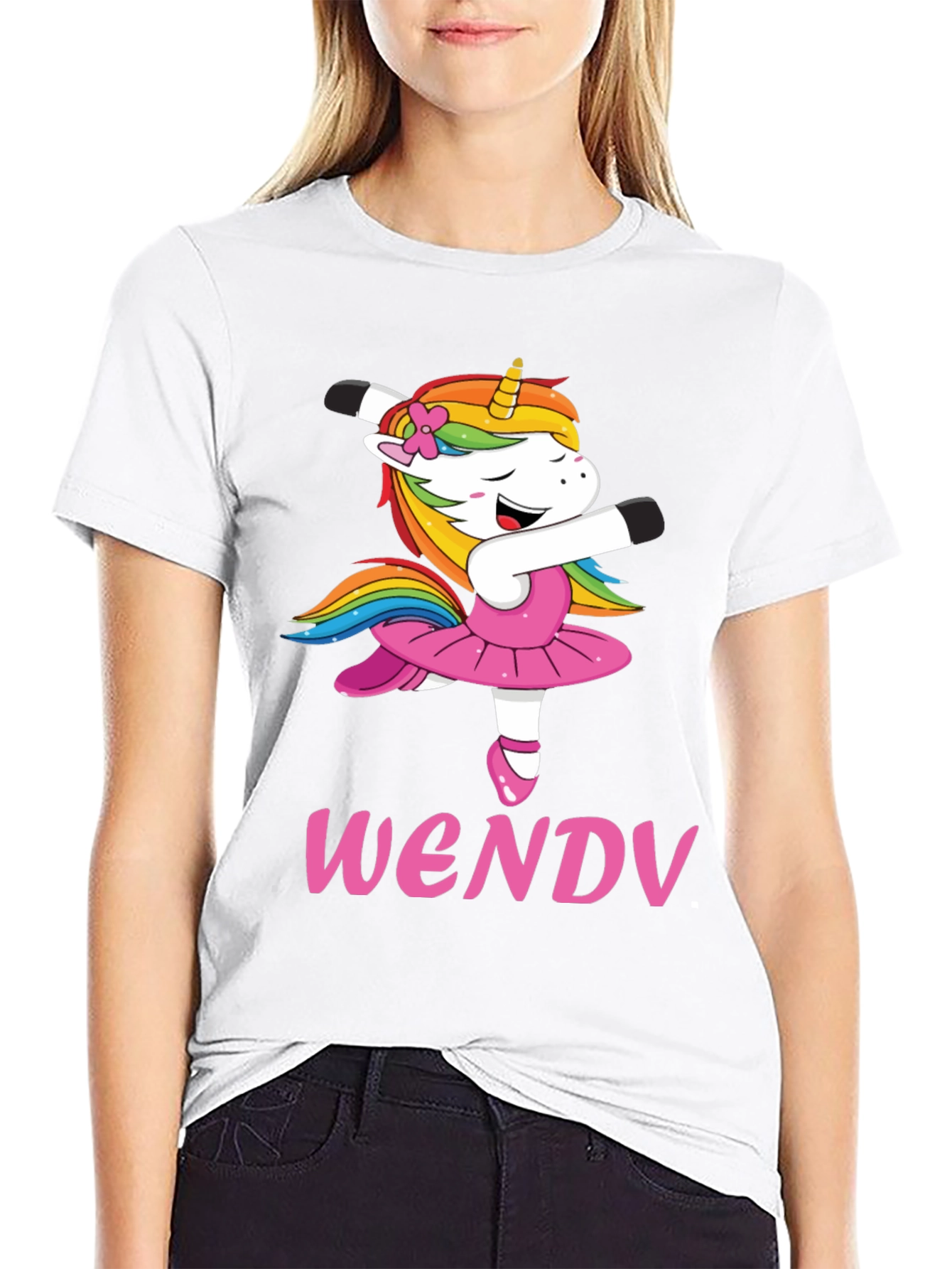 Wendy Unicorn Ballerina T-Shirt - Personalized